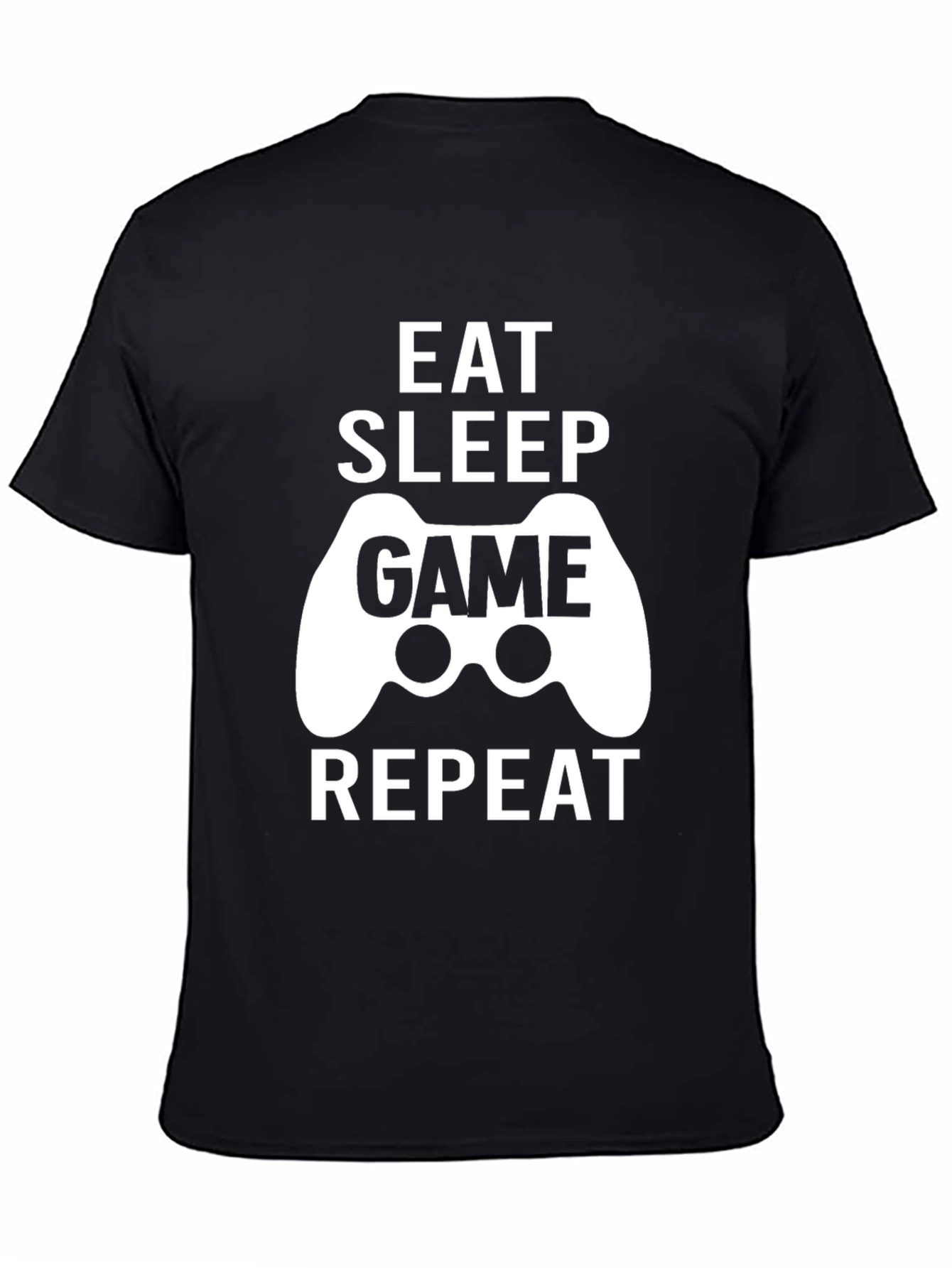 Eat Sleep Game Repeat Graphic Tee - Gamer Shirt