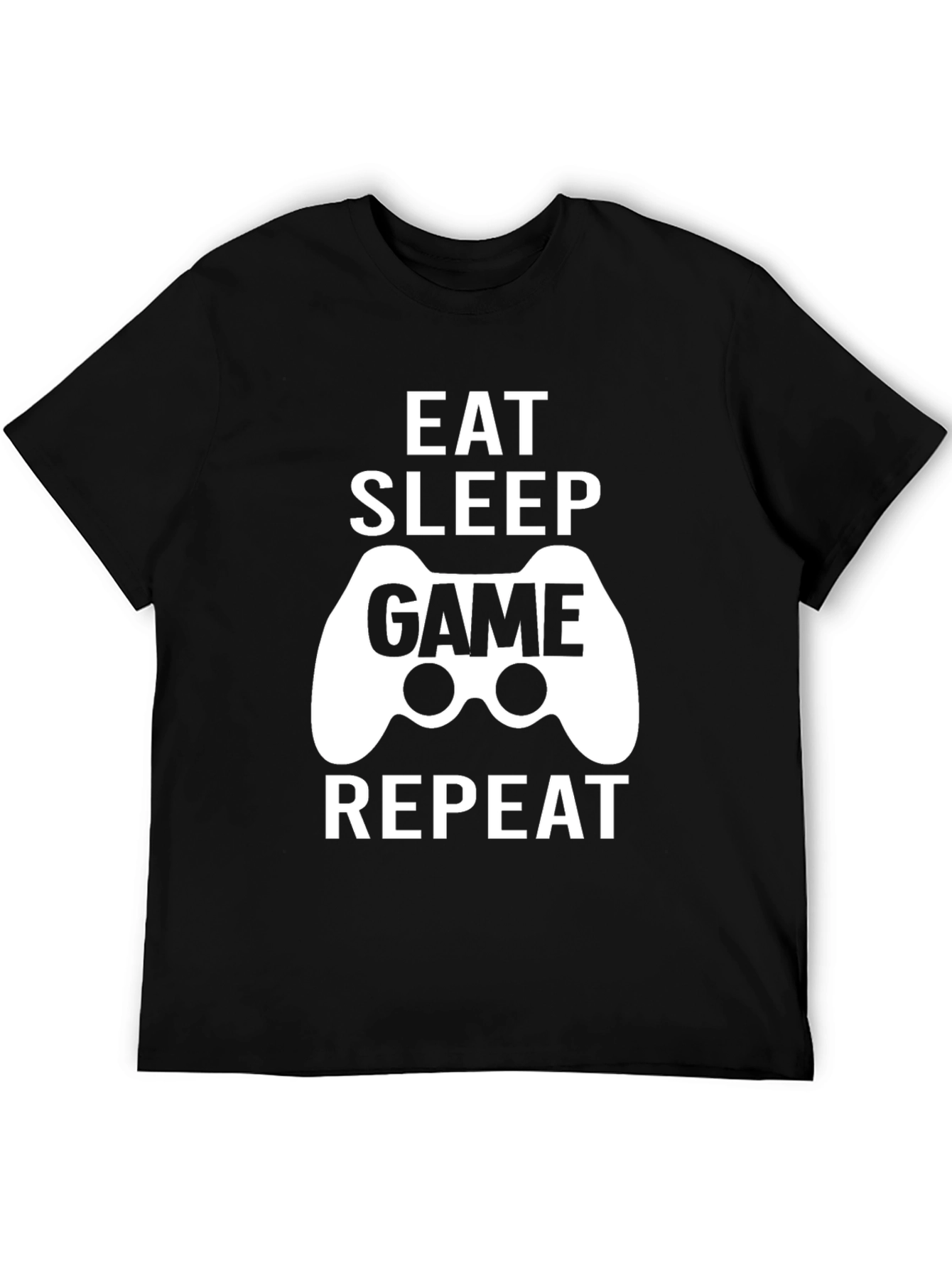 Eat Sleep Game Repeat Graphic Tee - Gamer Shirt