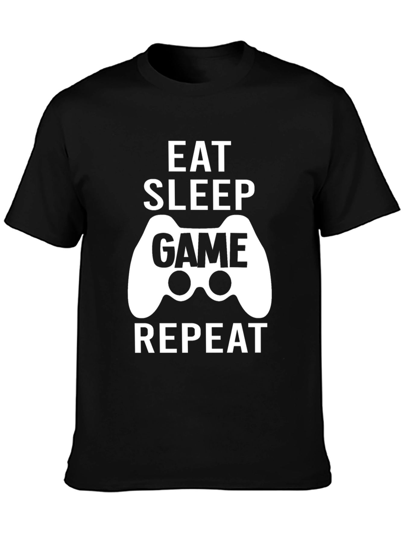 Eat Sleep Game Repeat Graphic Tee - Gamer Shirt