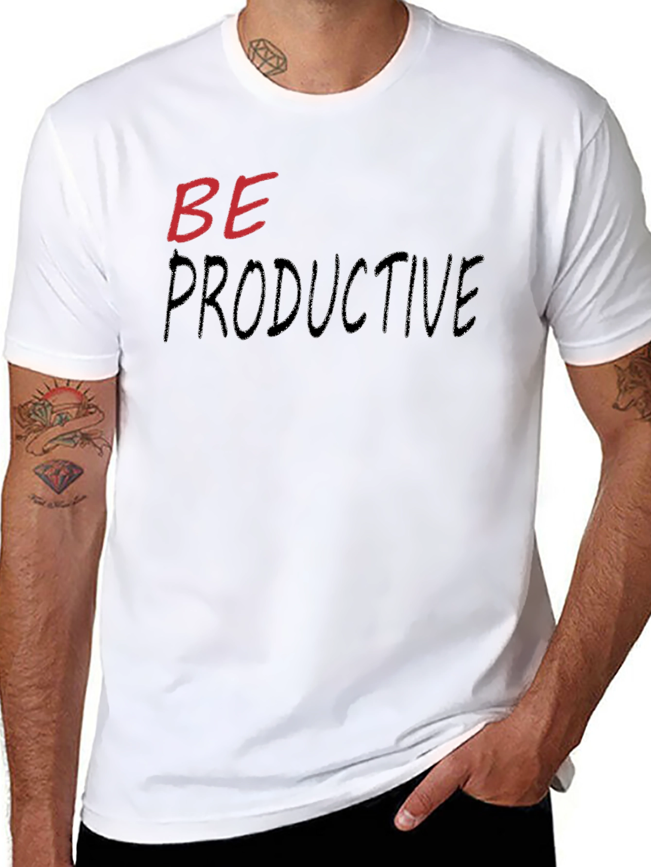Be Productive Graphic Tee - Black
