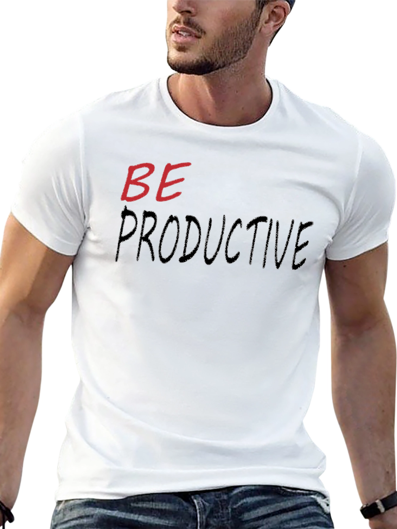 Be Productive Graphic Tee - Black