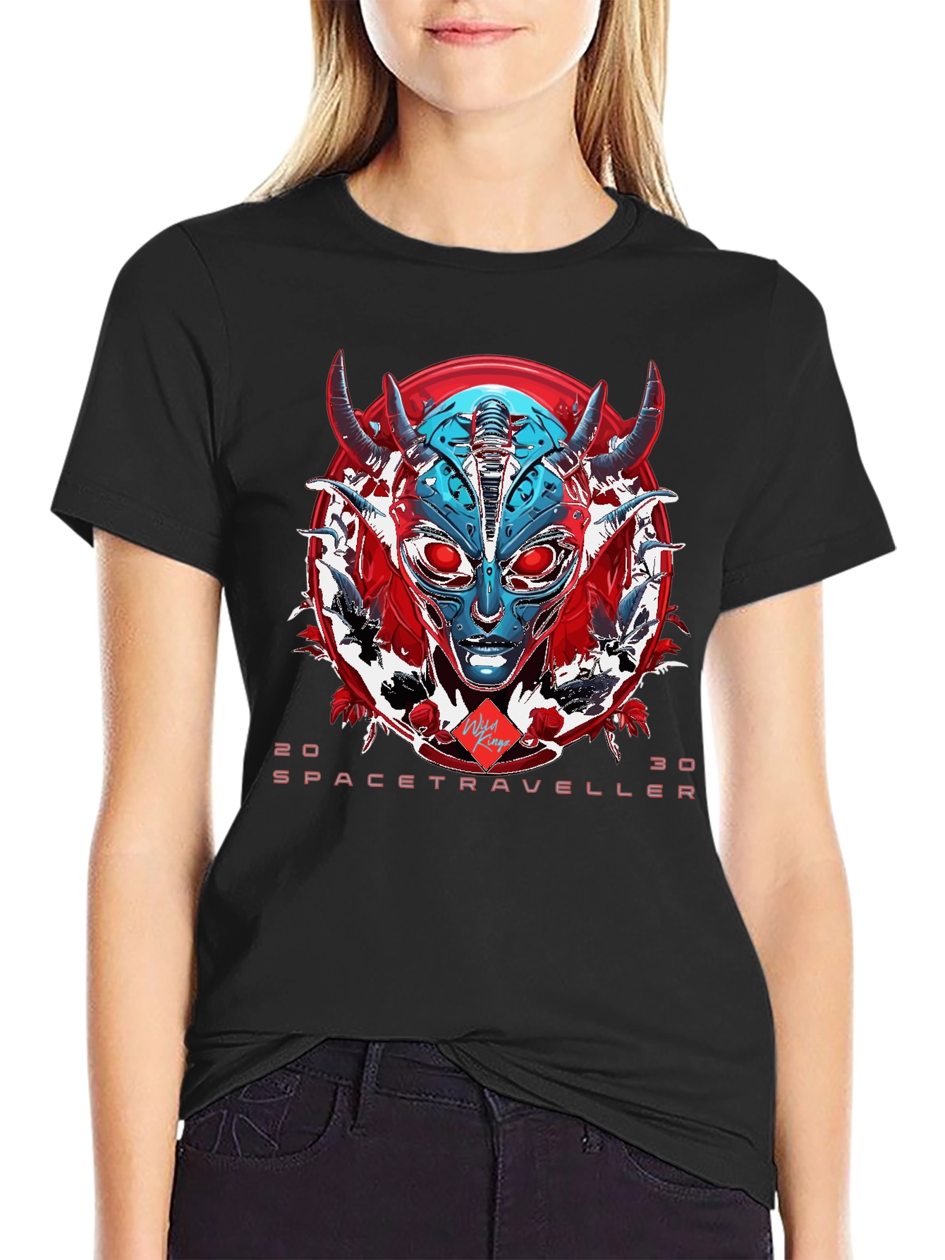 Sci-Fi Spacetraveller Graphic T-Shirt