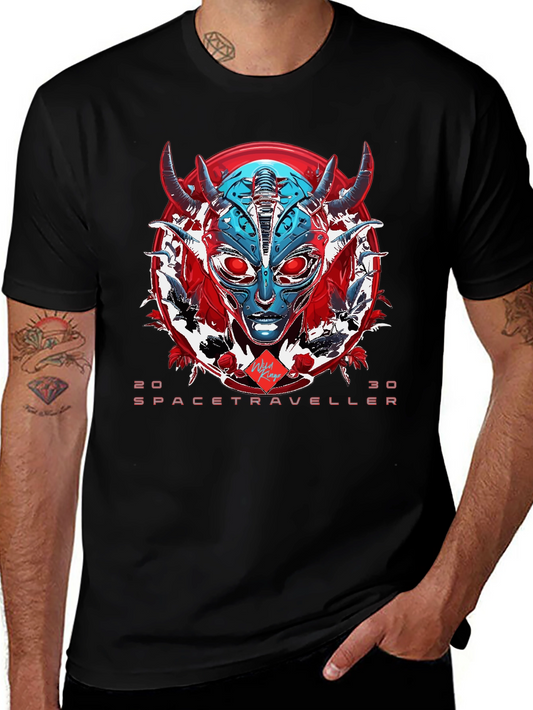 Sci-Fi Spacetraveller Graphic T-Shirt