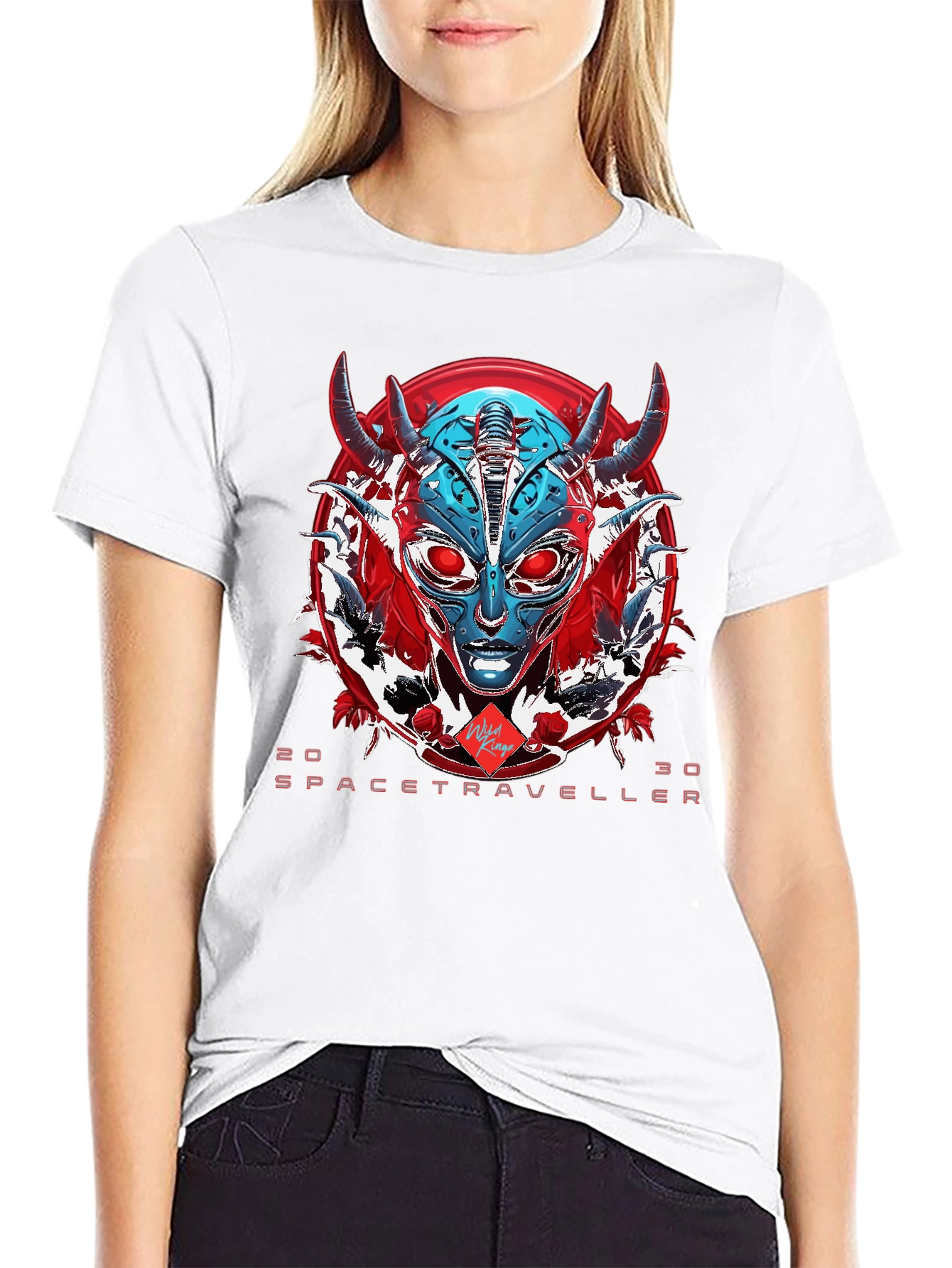 Sci-Fi Spacetraveller Graphic T-Shirt