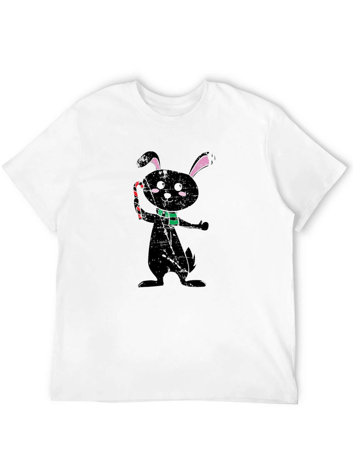 Festive Black Rabbit Graphic Tee
