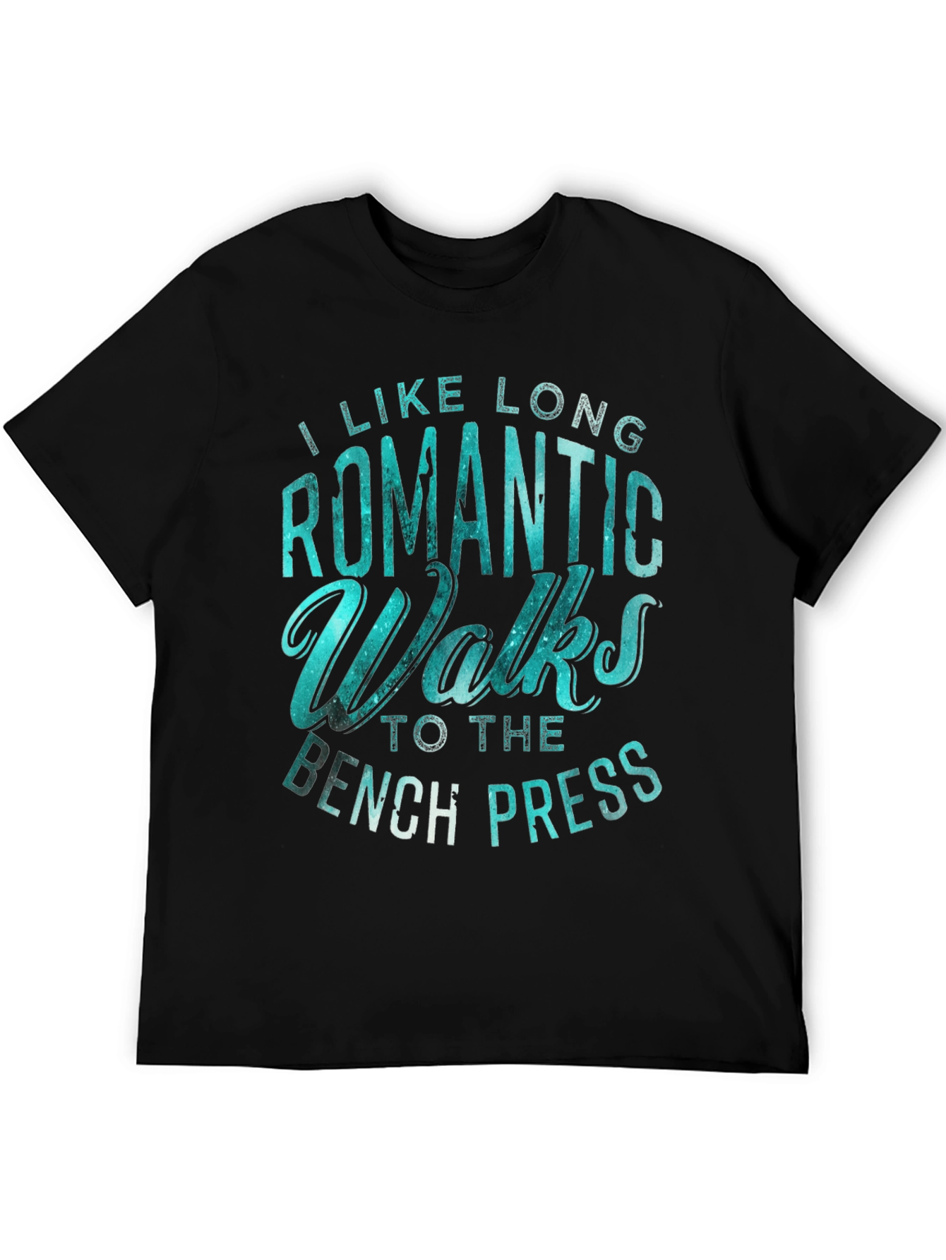Romantic Walks Bench Press Black T-Shirt