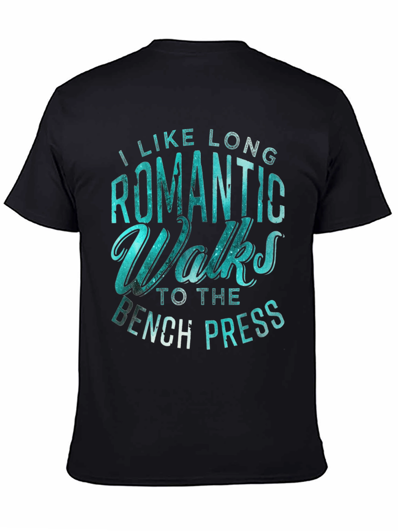 Romantic Walks Bench Press Black T-Shirt