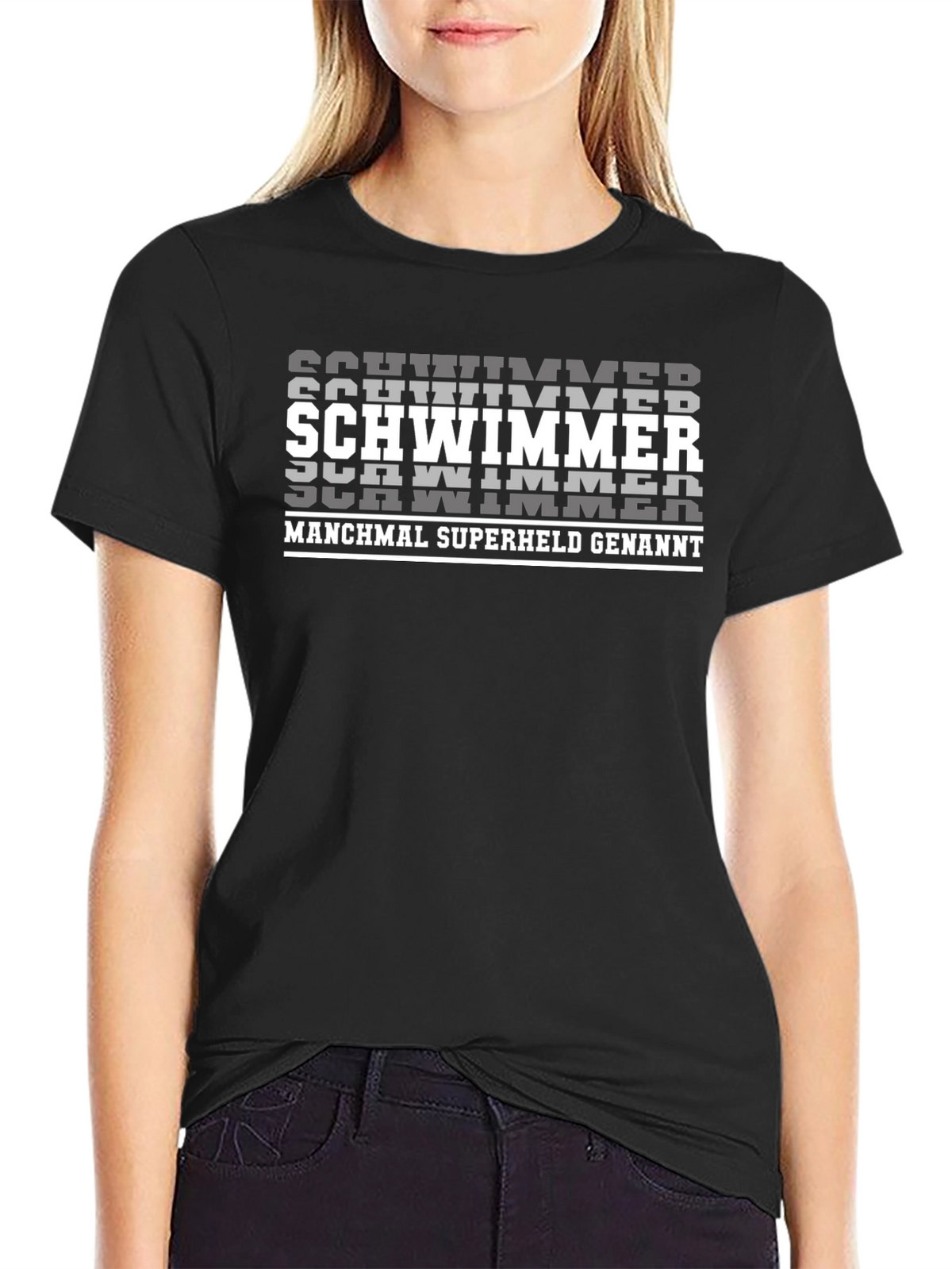 Schwimmer Superheld T-Shirt - Swimmer Gift