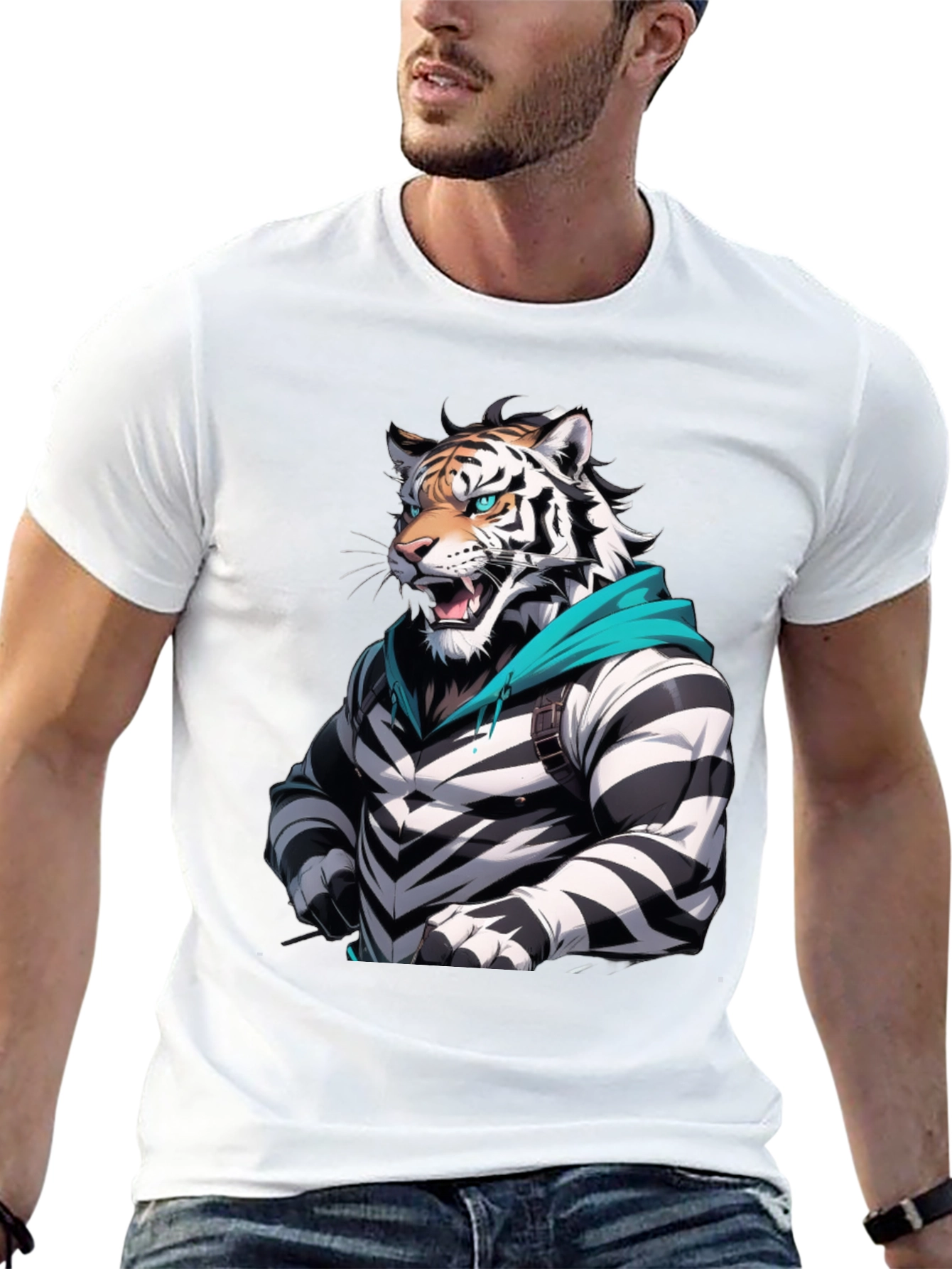 Cool Tiger Striped T-Shirt