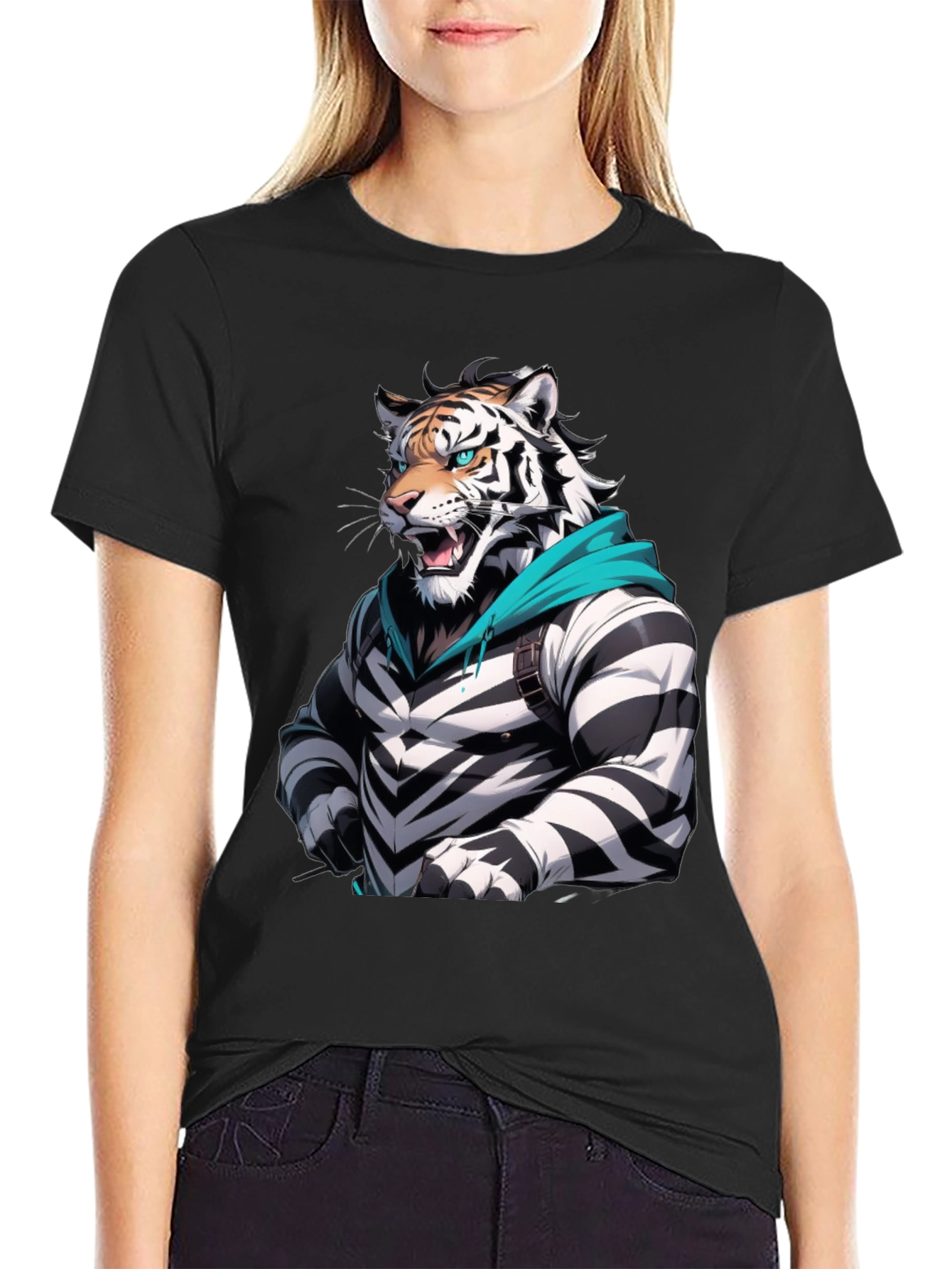 Cool Tiger Striped T-Shirt