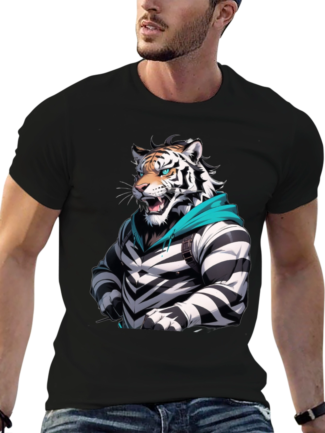 Cool Tiger Striped T-Shirt
