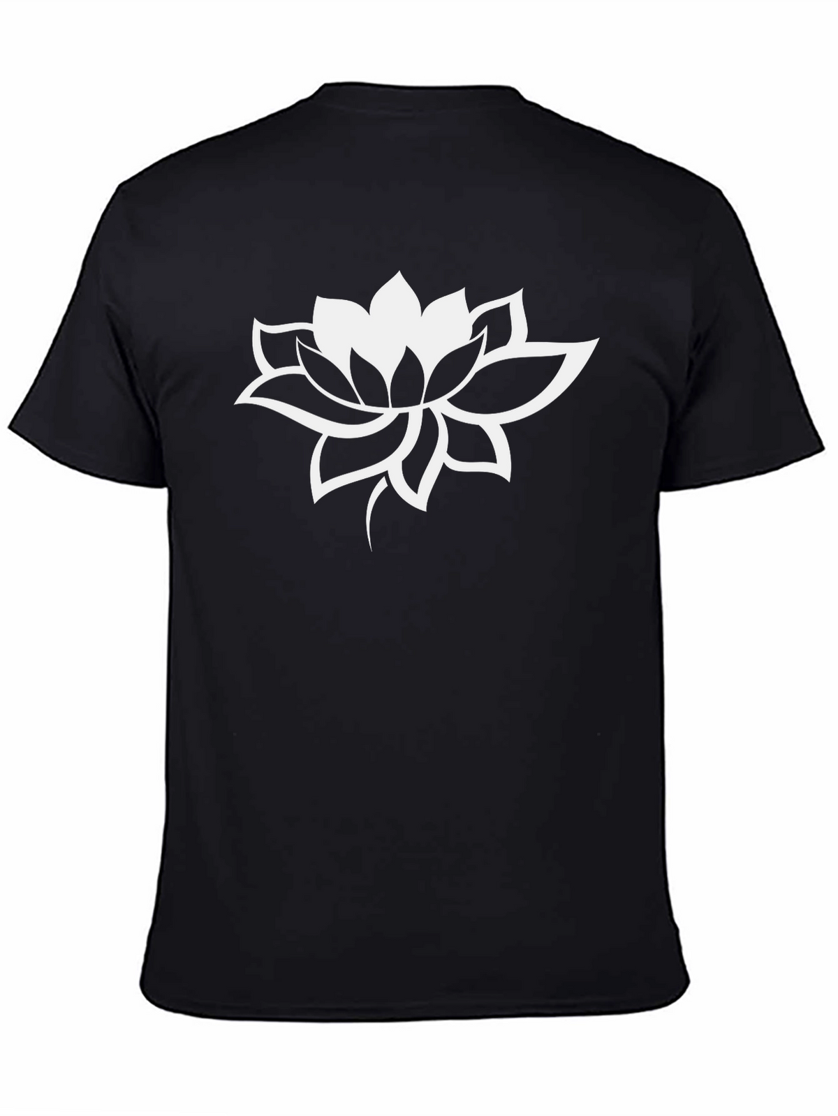 Lotus Graphic Black T-Shirt - Modern Style