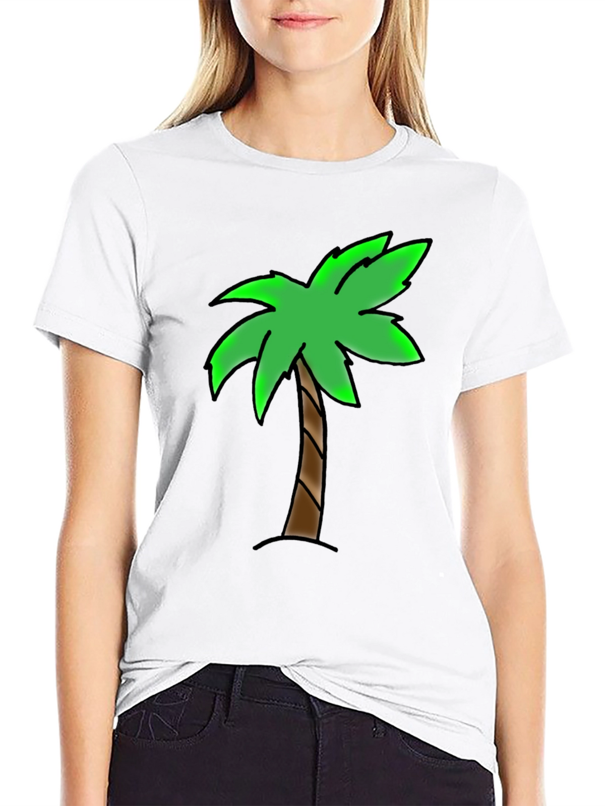 Palm Tree Graphic T-Shirt - Tropical Vibe