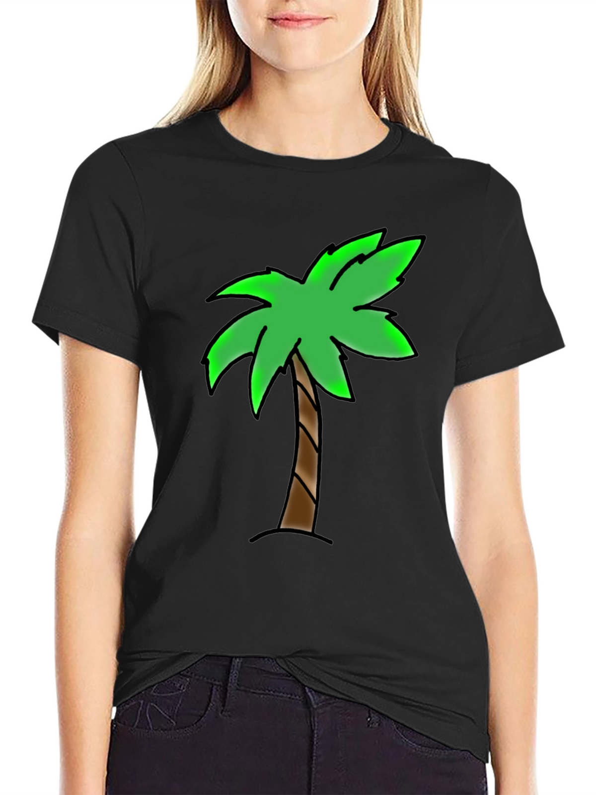 Palm Tree Graphic T-Shirt - Tropical Vibe