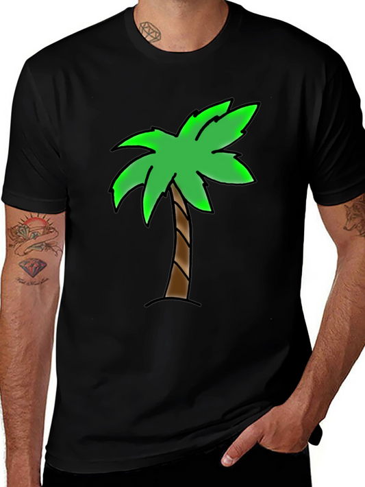 Palm Tree Graphic T-Shirt - Tropical Vibe