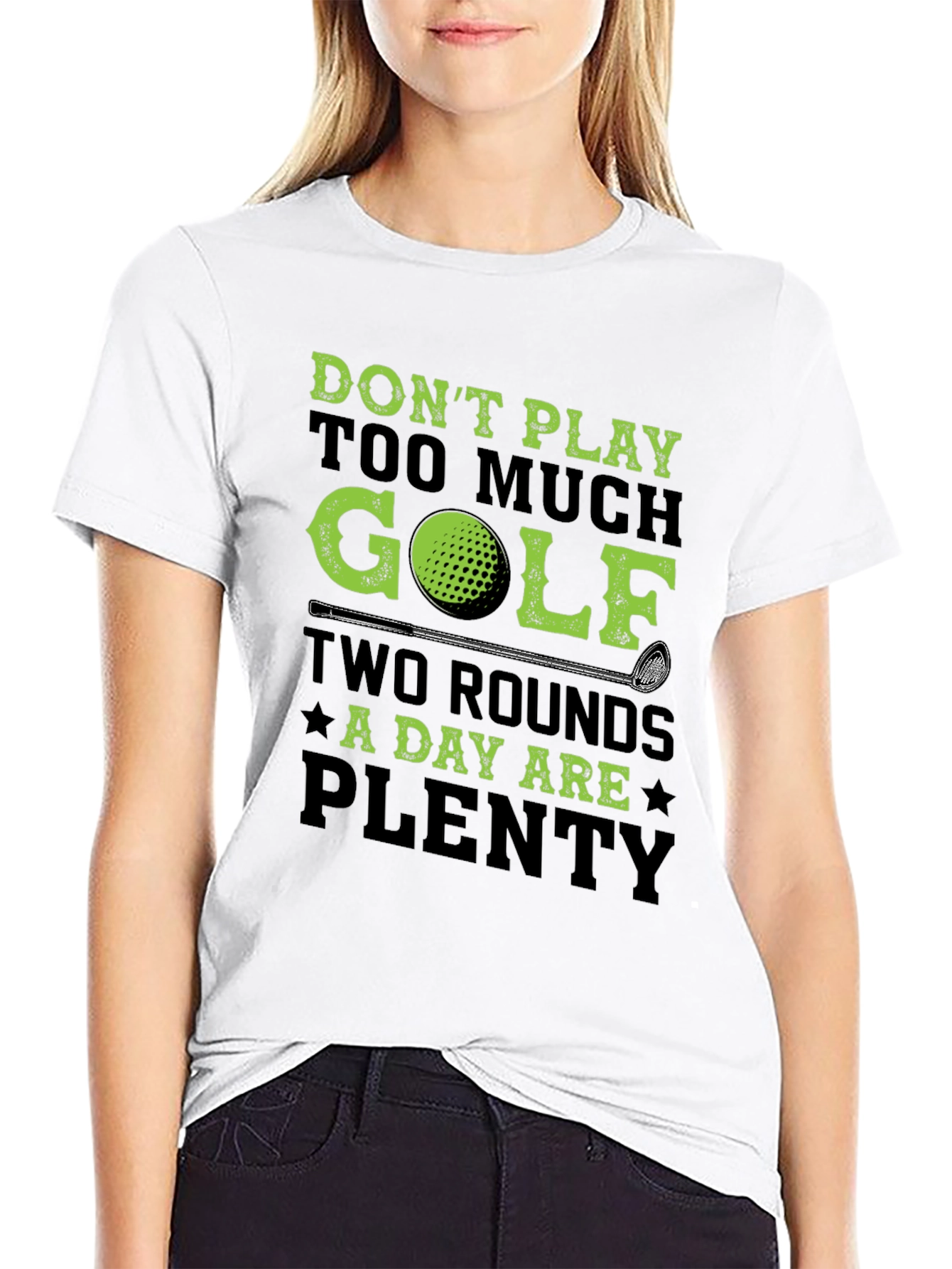 Golf Lovers T-Shirt - Two Rounds A Day