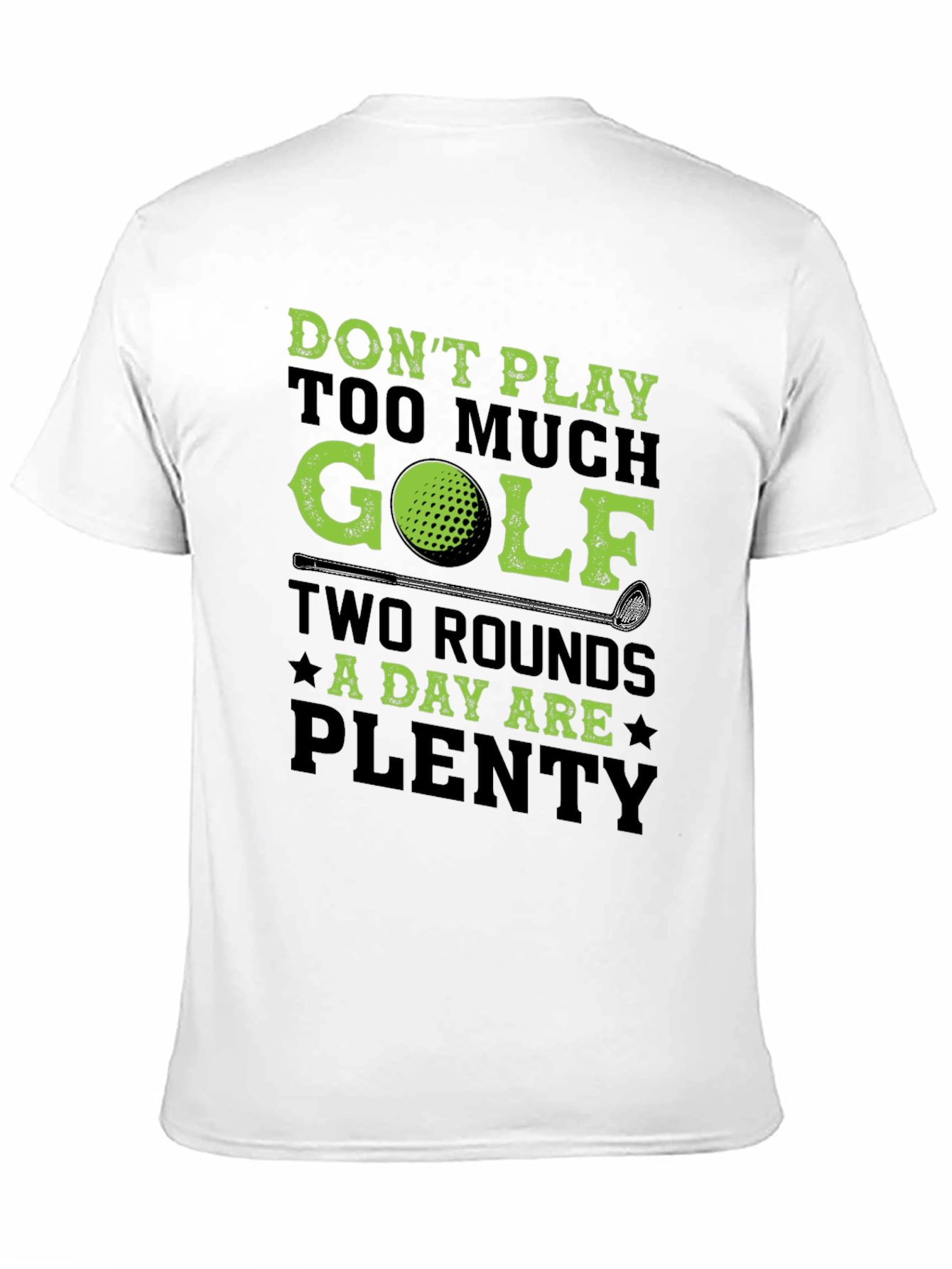 Golf Lovers T-Shirt - Two Rounds A Day