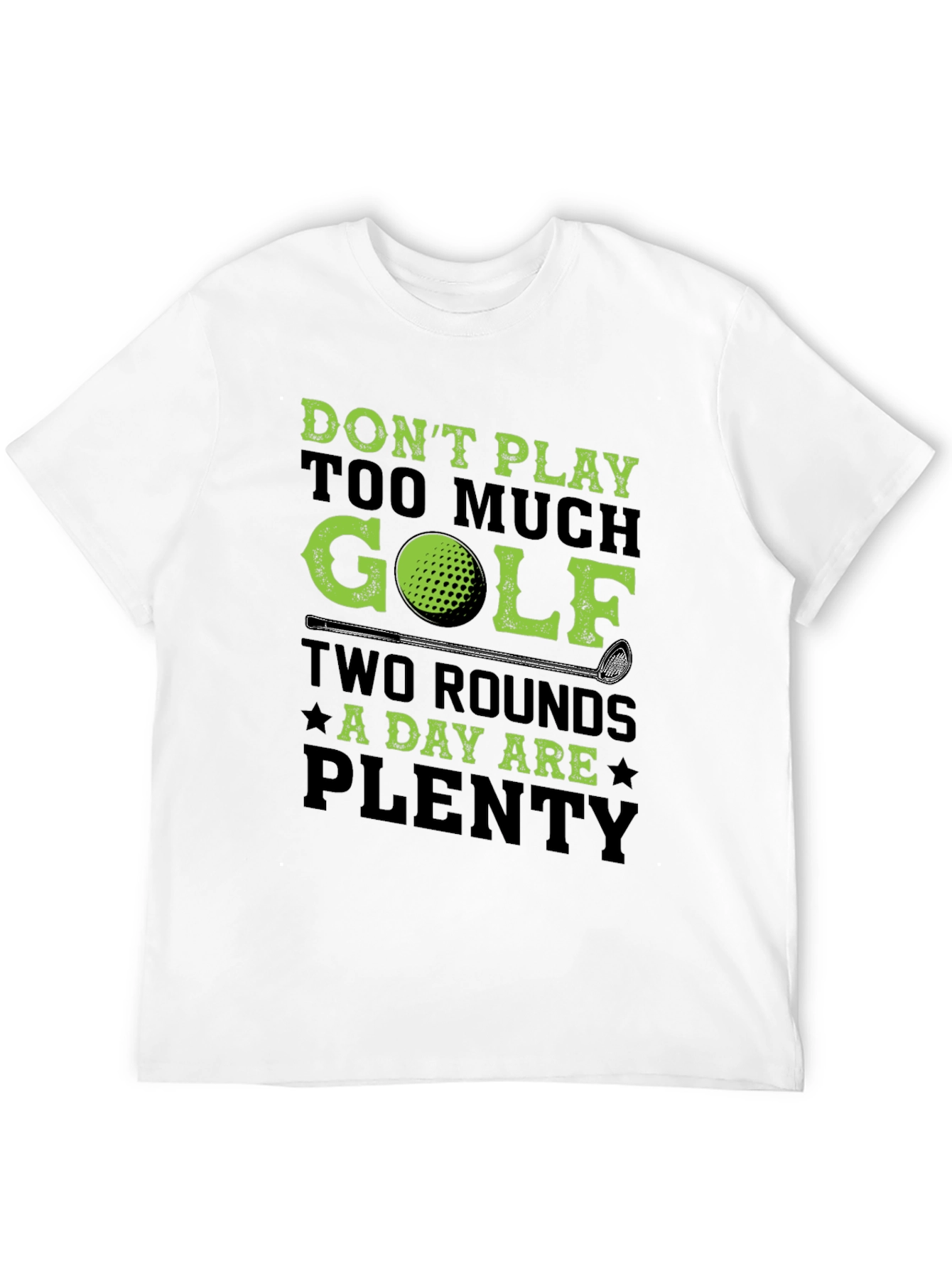 Golf Lovers T-Shirt - Two Rounds A Day