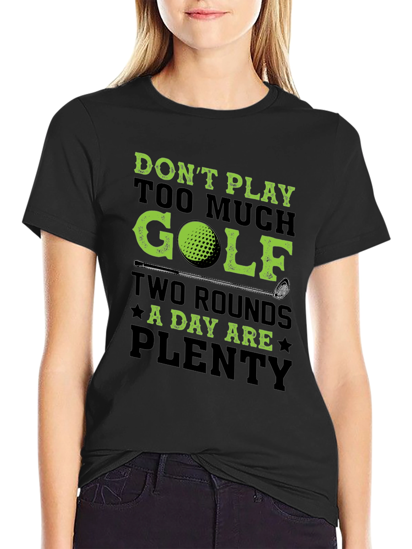 Golf Lovers T-Shirt - Two Rounds A Day