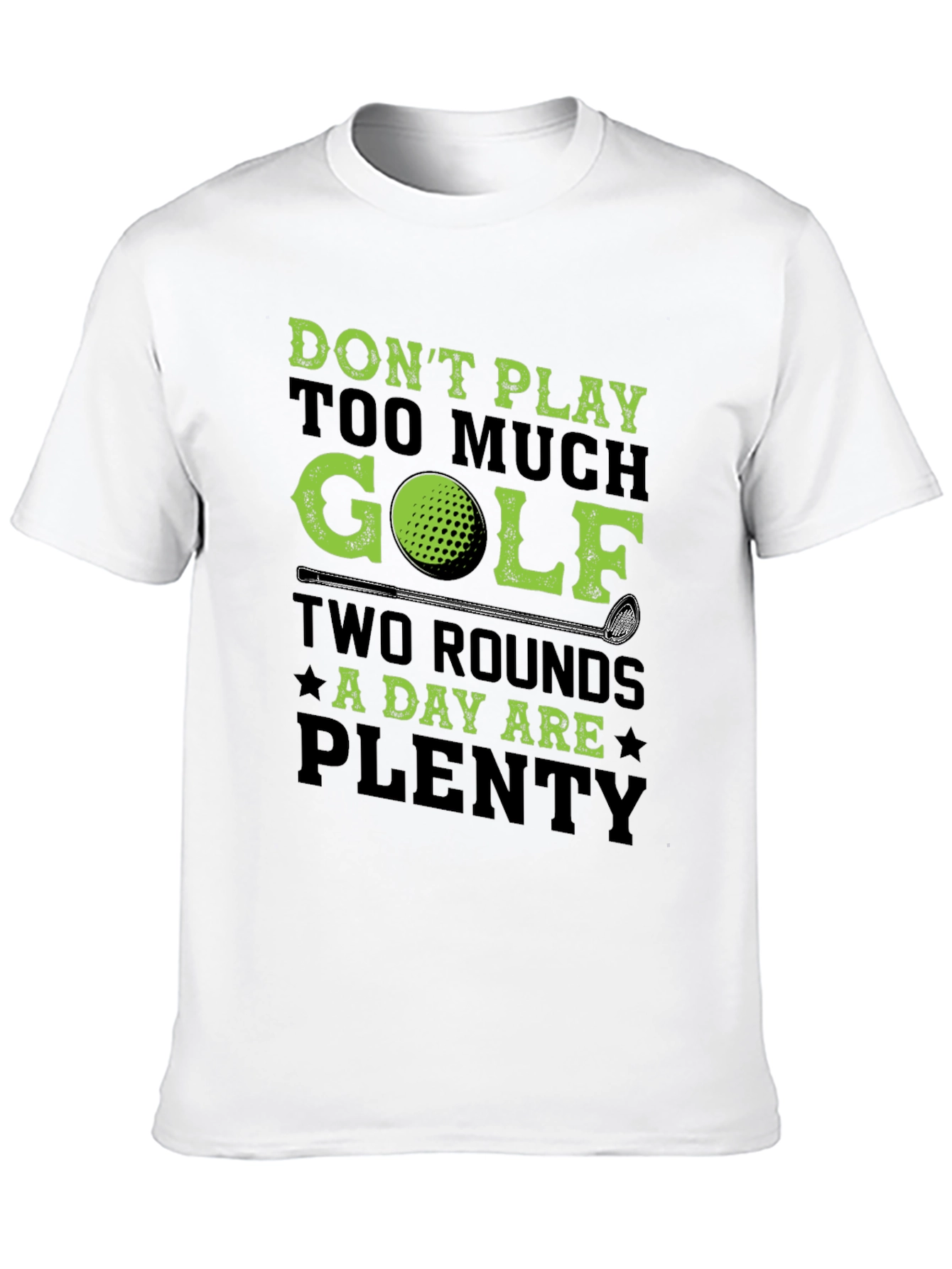 Golf Lovers T-Shirt - Two Rounds A Day