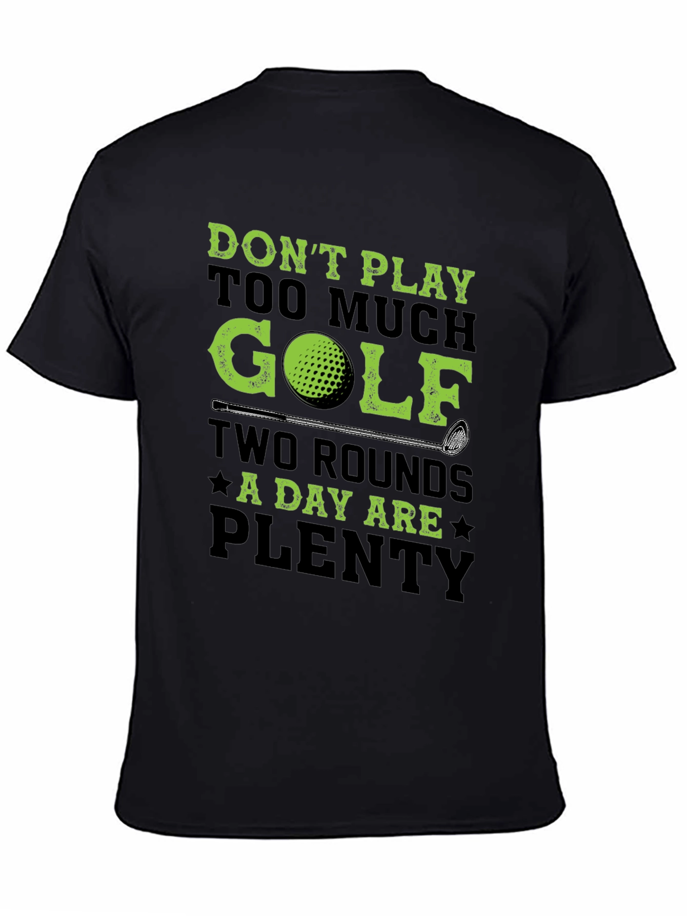 Golf Lovers T-Shirt - Two Rounds A Day