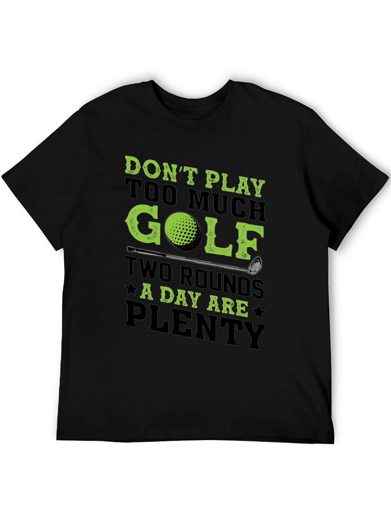 Golf Lovers T-Shirt - Two Rounds A Day