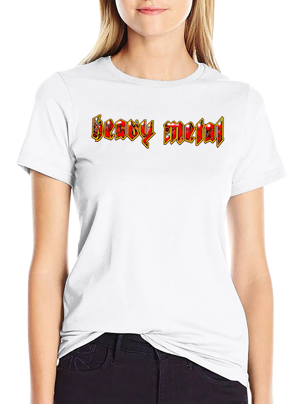 Heavy Metal Graphic Print T-Shirt