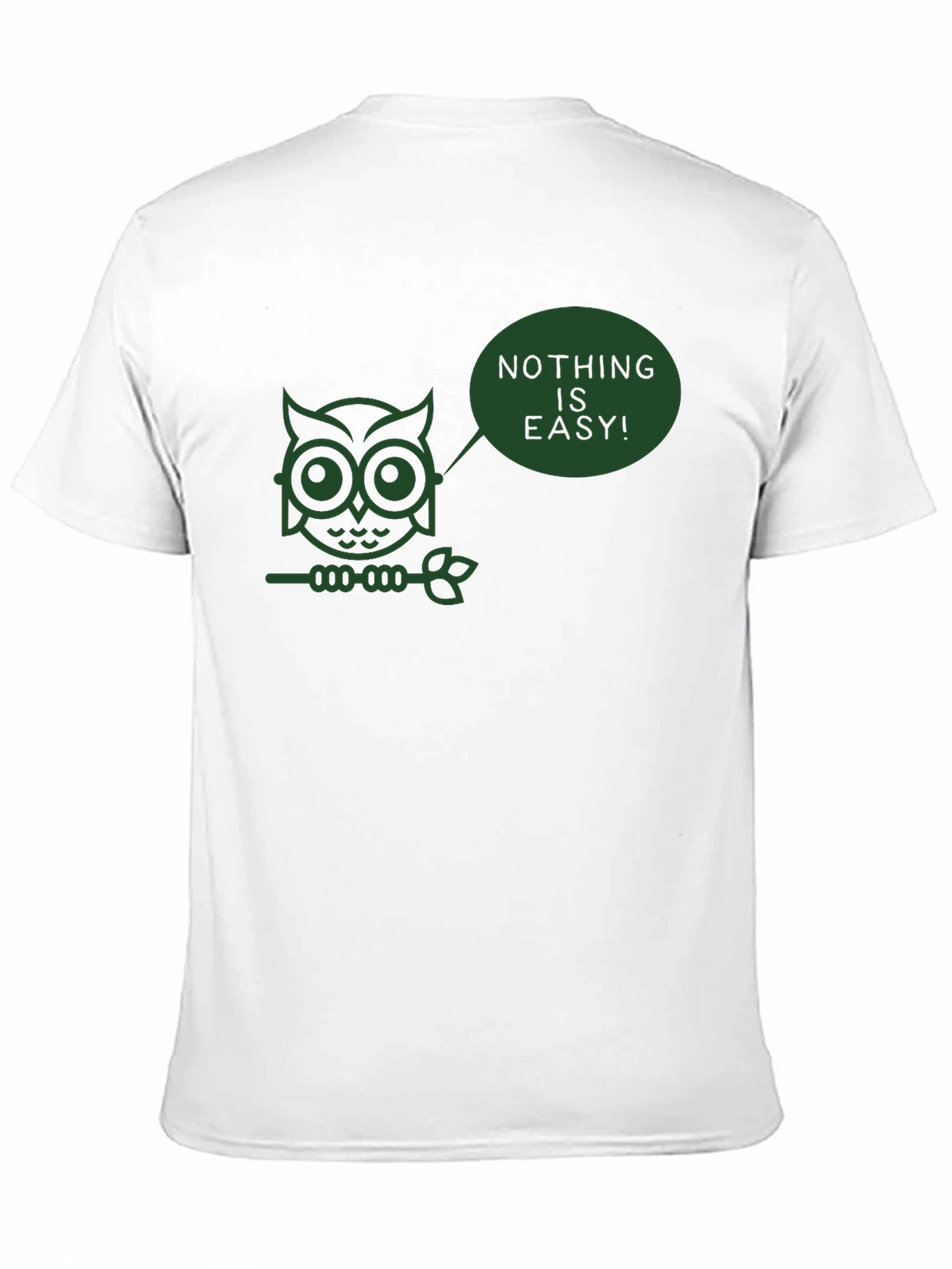 Nothing is Easy Owl T-Shirt - Black