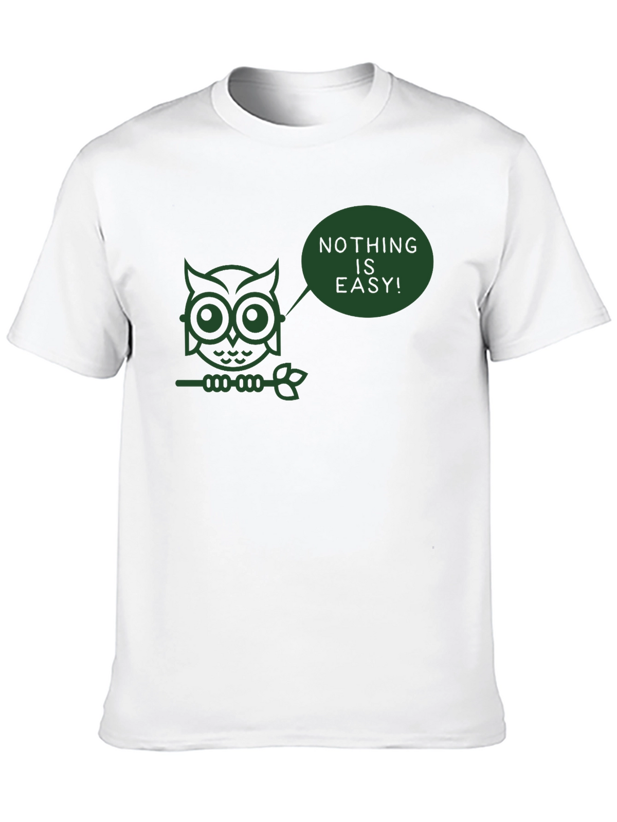 Nothing is Easy Owl T-Shirt - Black