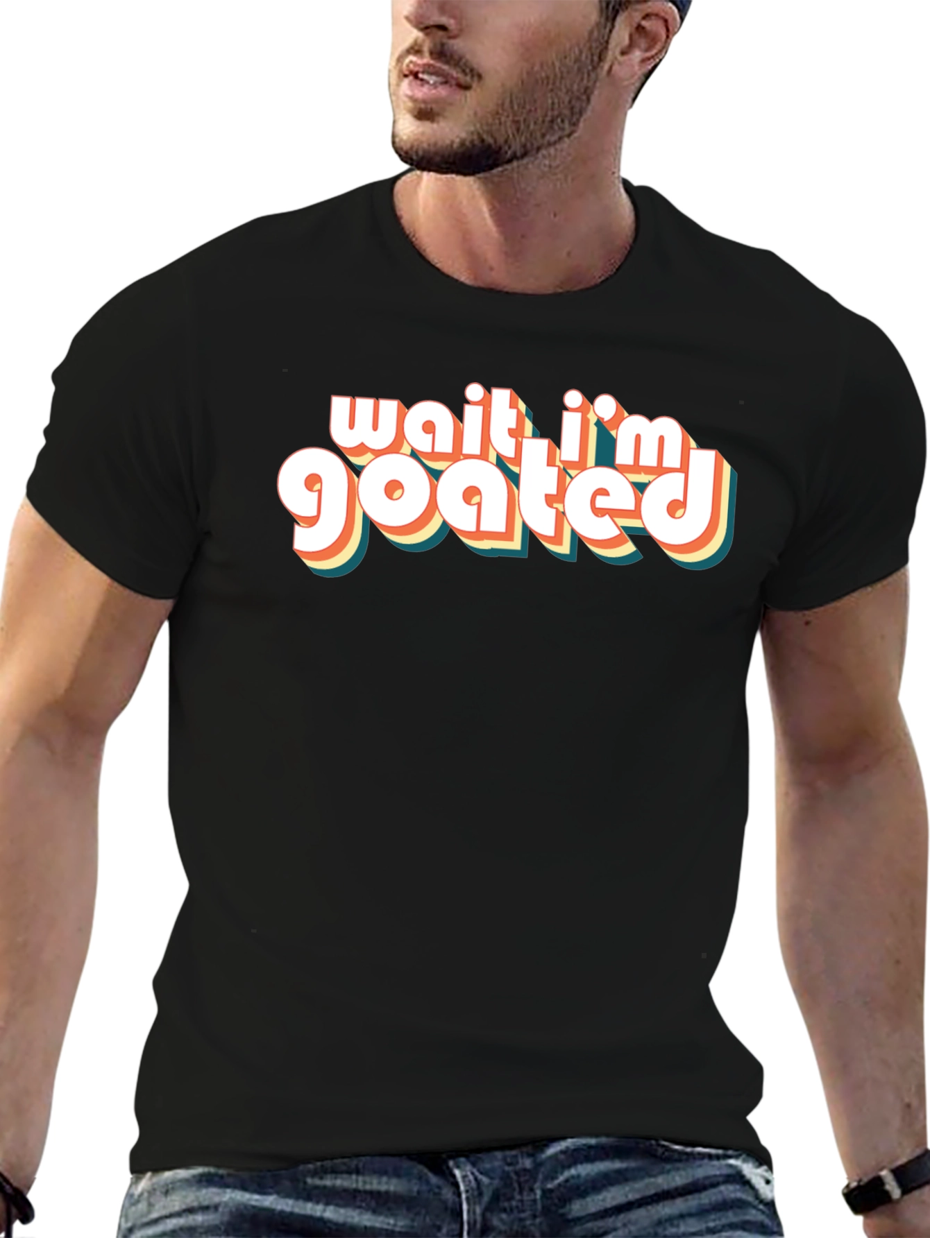 Wait Im Goated T-Shirt - Retro Style Tee