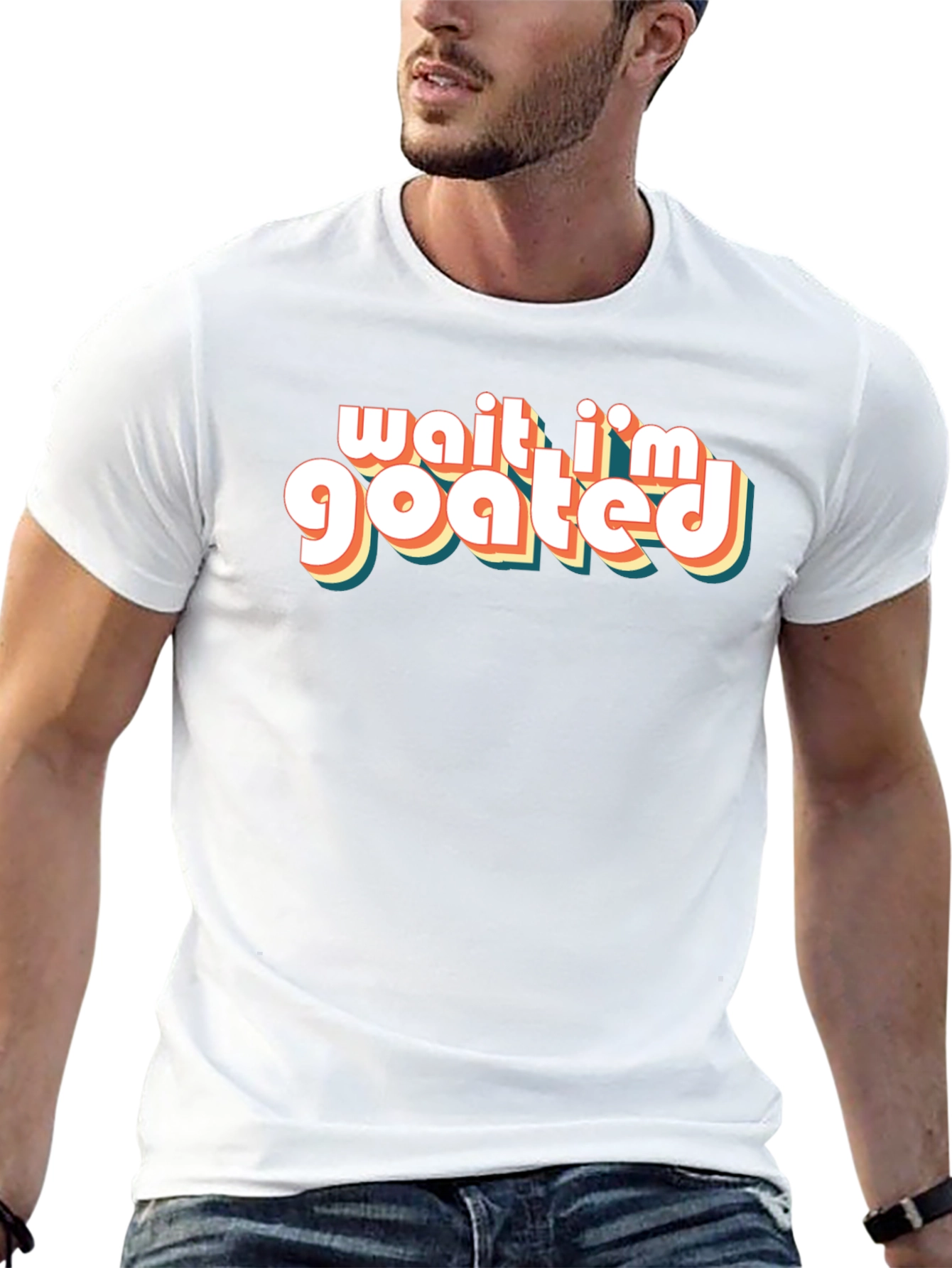 Wait Im Goated T-Shirt - Retro Style Tee