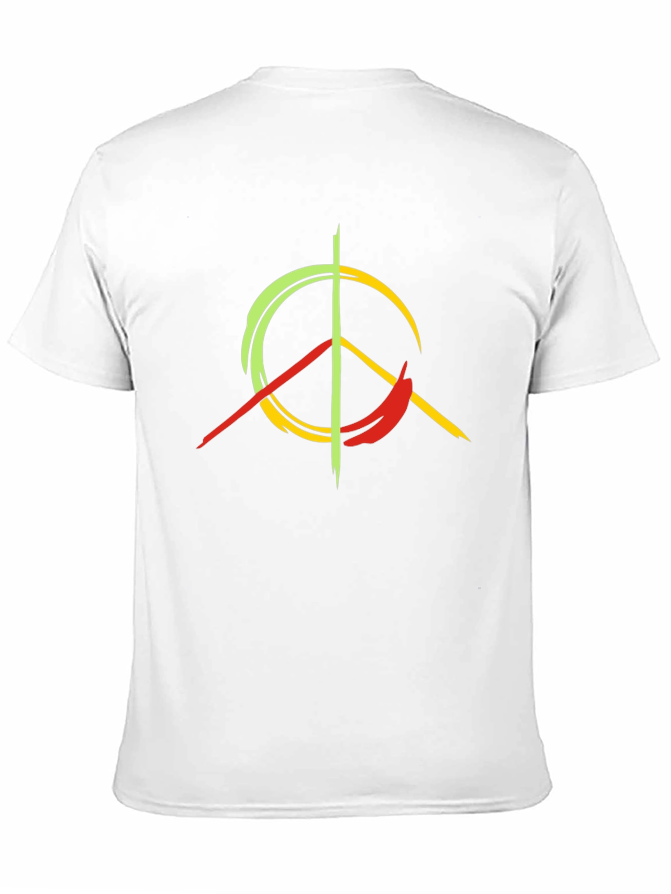 Rasta Peace Sign Graphic T-Shirt