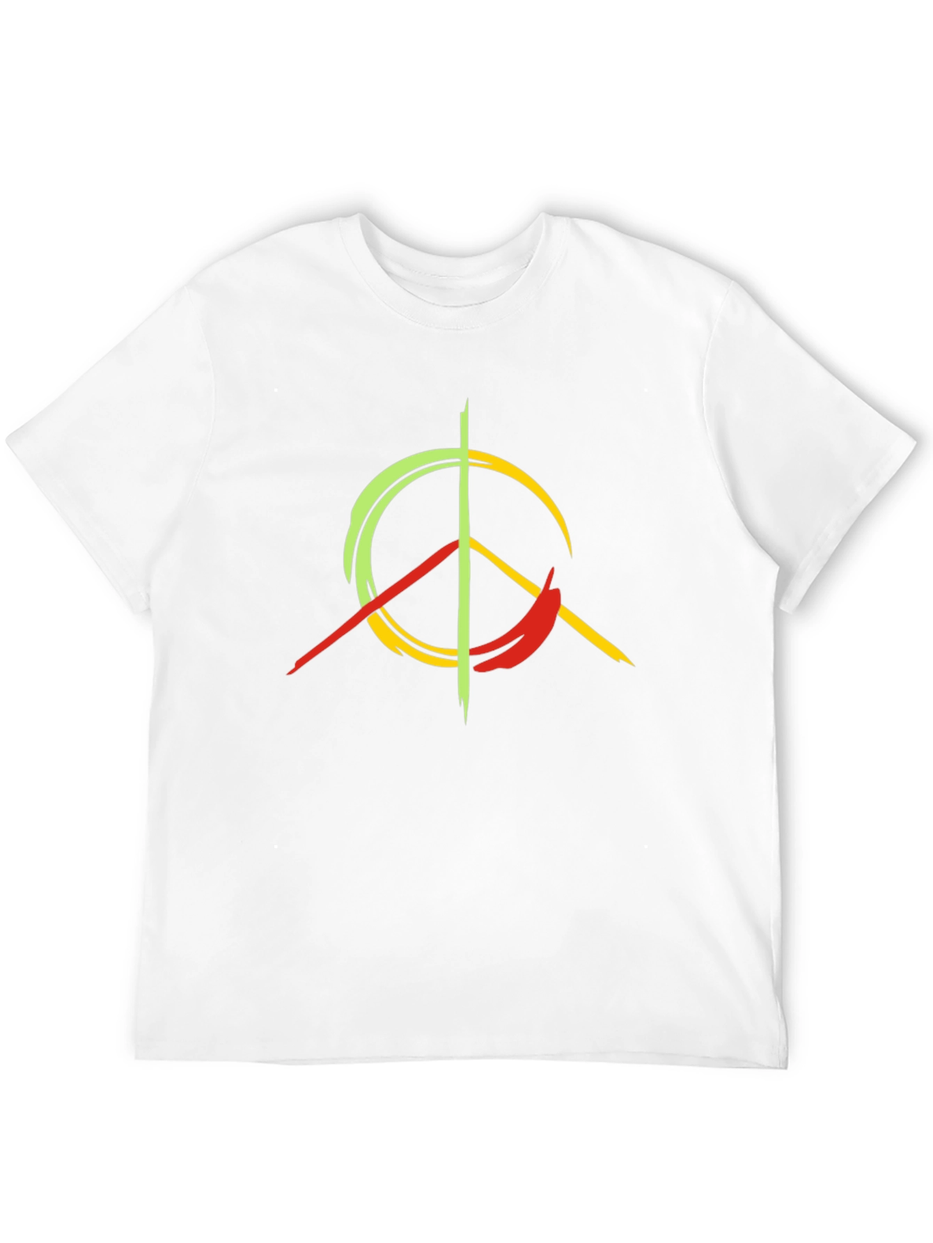 Rasta Peace Sign Graphic T-Shirt