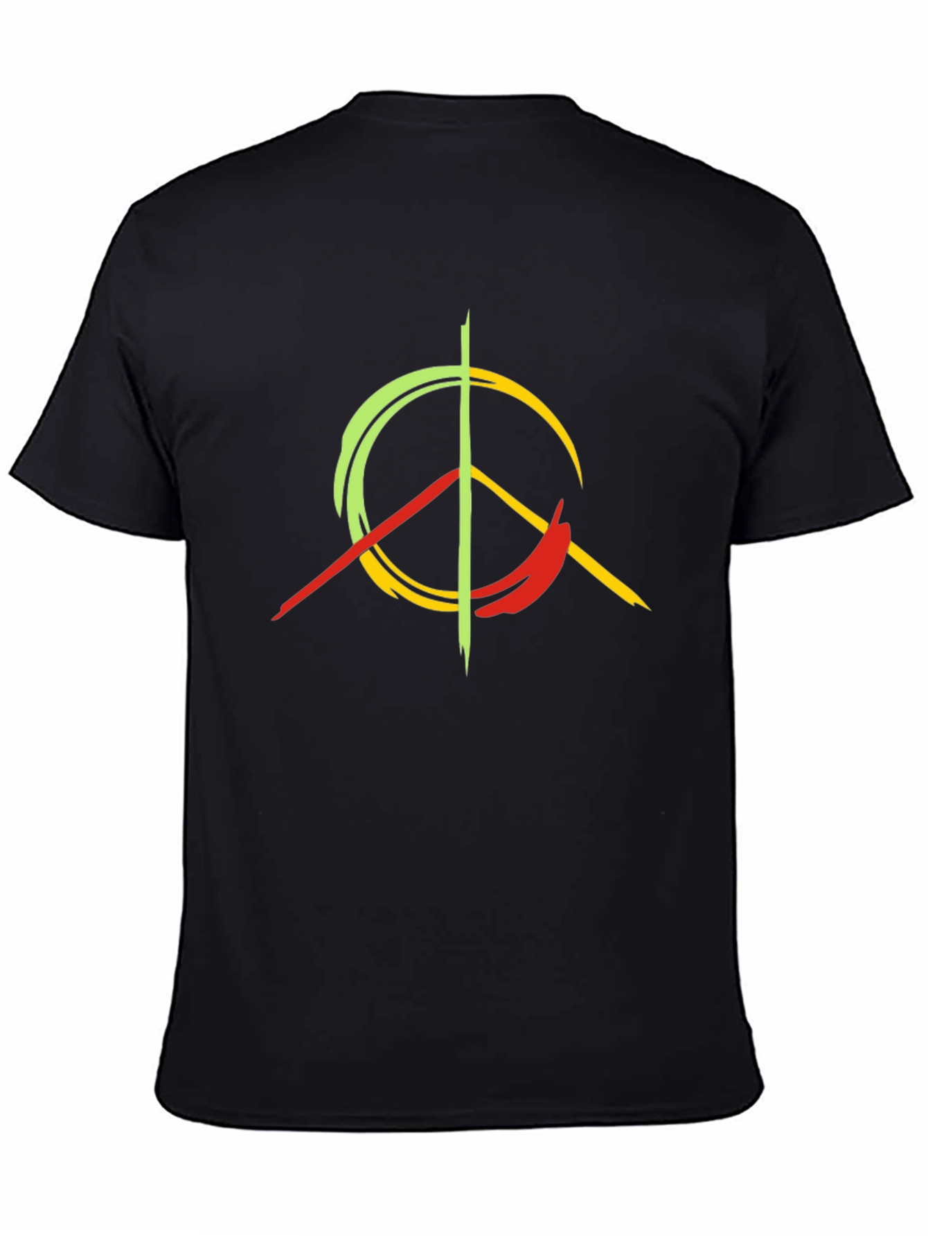 Rasta Peace Sign Graphic T-Shirt