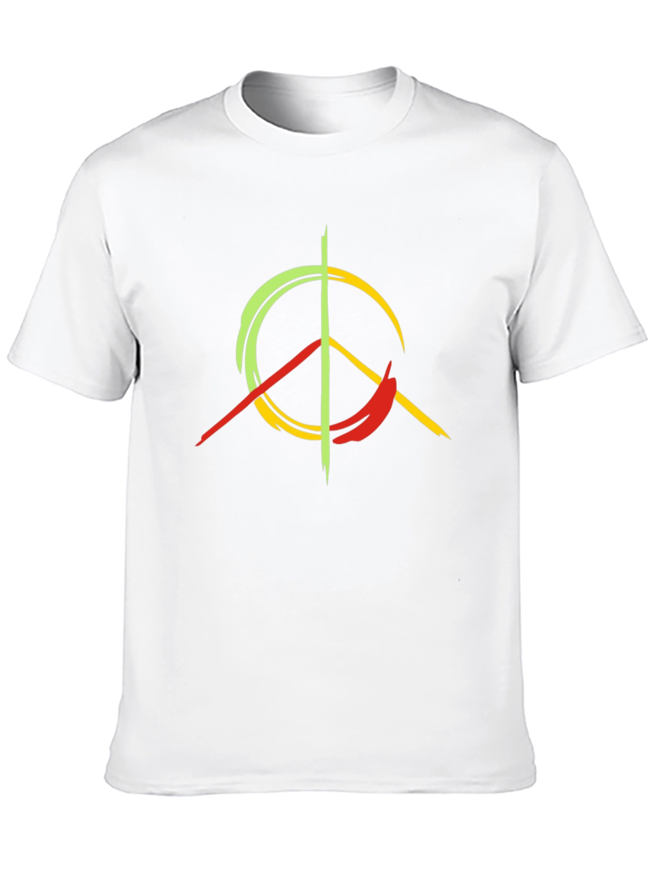 Rasta Peace Sign Graphic T-Shirt