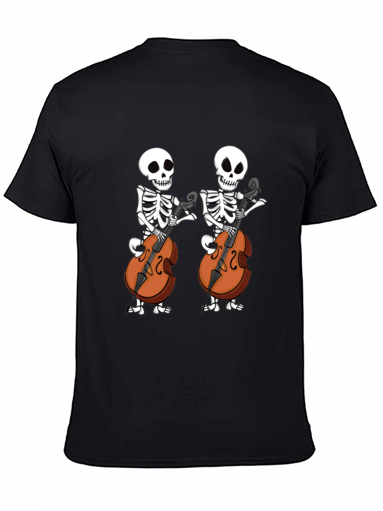 Skeleton Cellist Graphic Tee