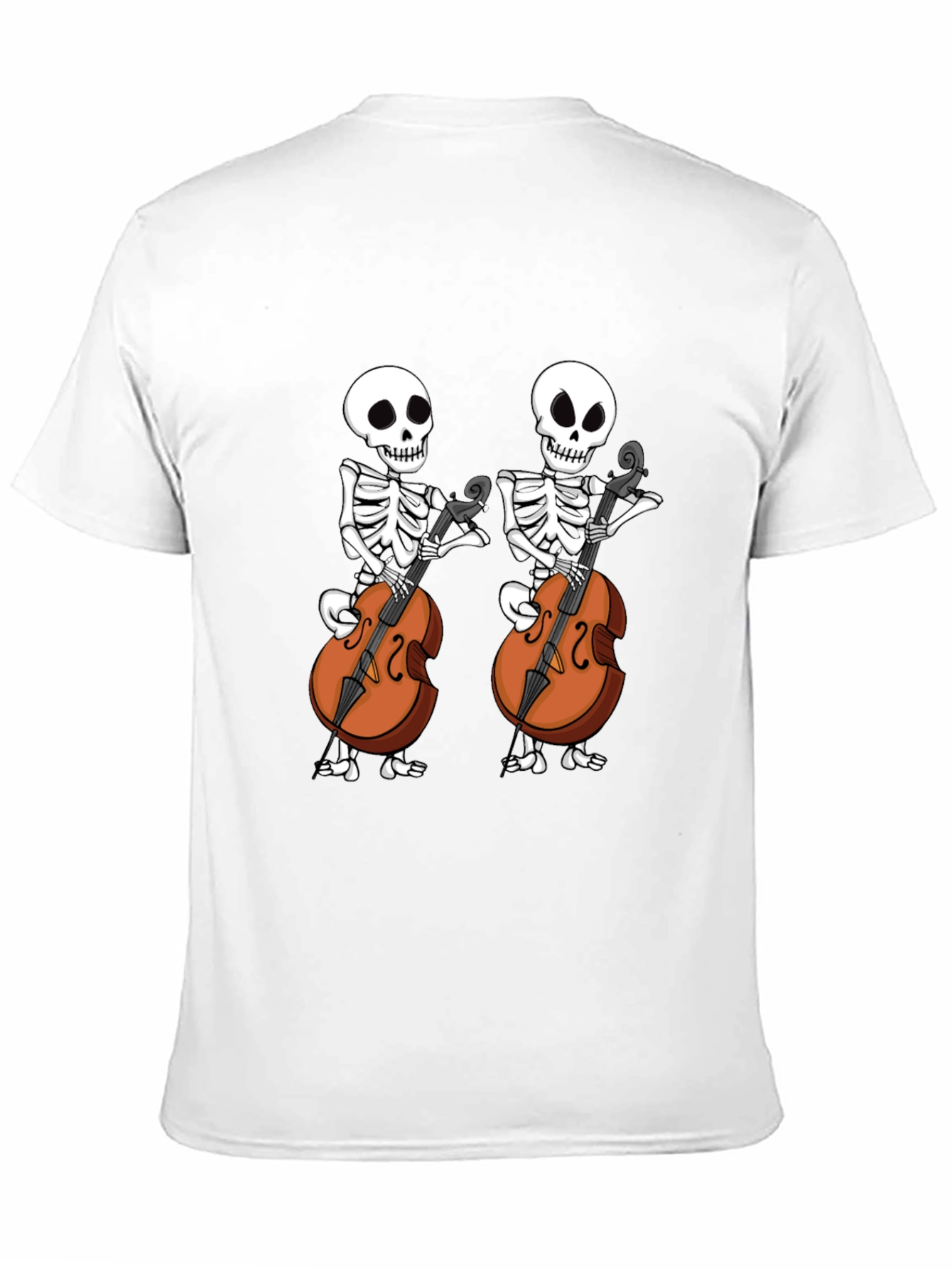 Skeleton Cellist Graphic Tee