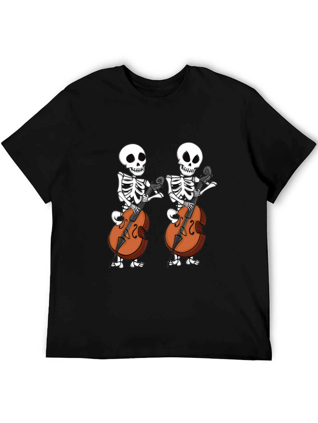 Skeleton Cellist Graphic Tee