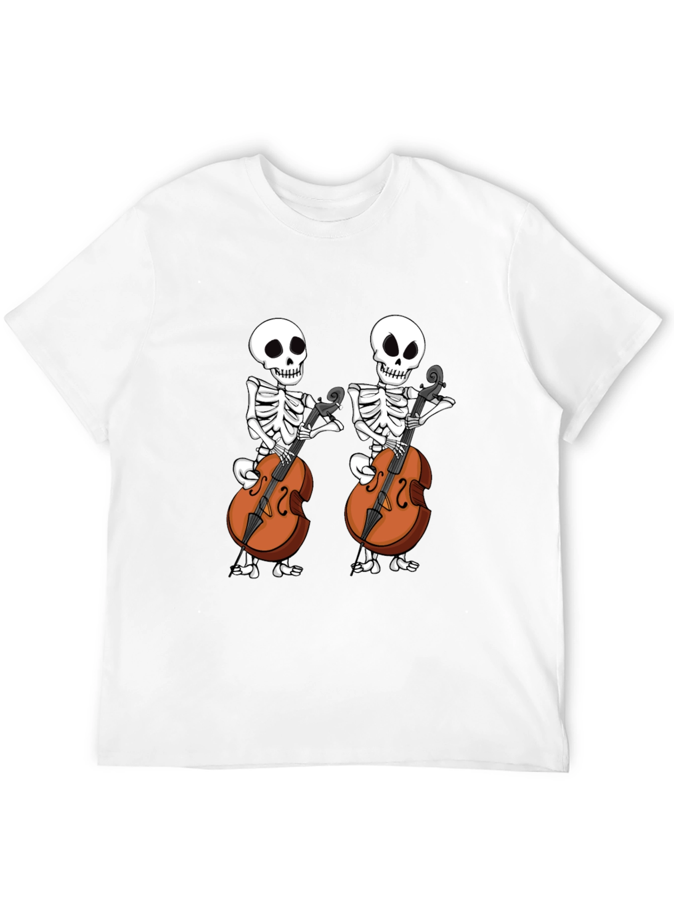 Skeleton Cellist Graphic Tee
