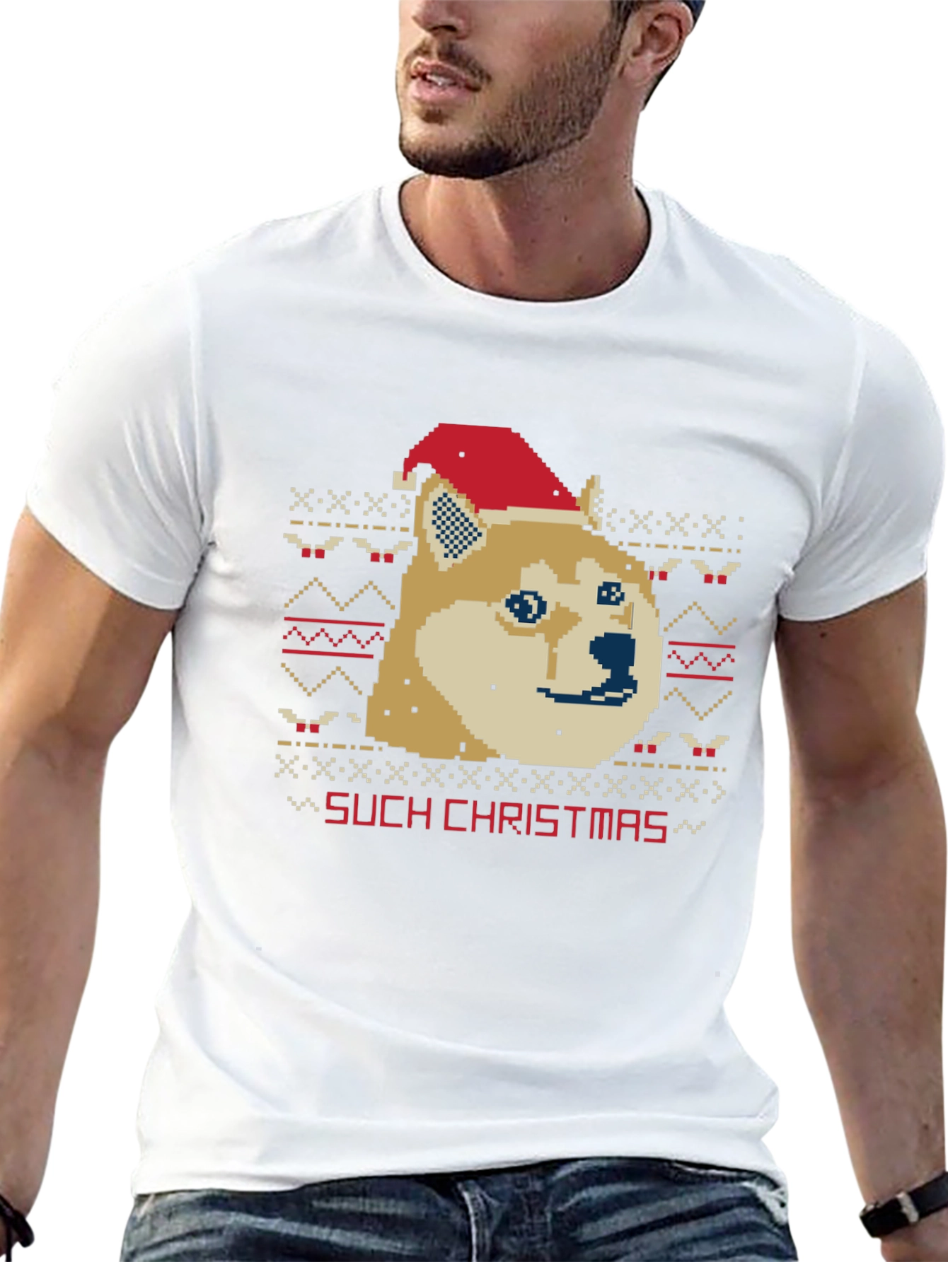Such Christmas Doge Ugly Christmas Sweater T-Shirt