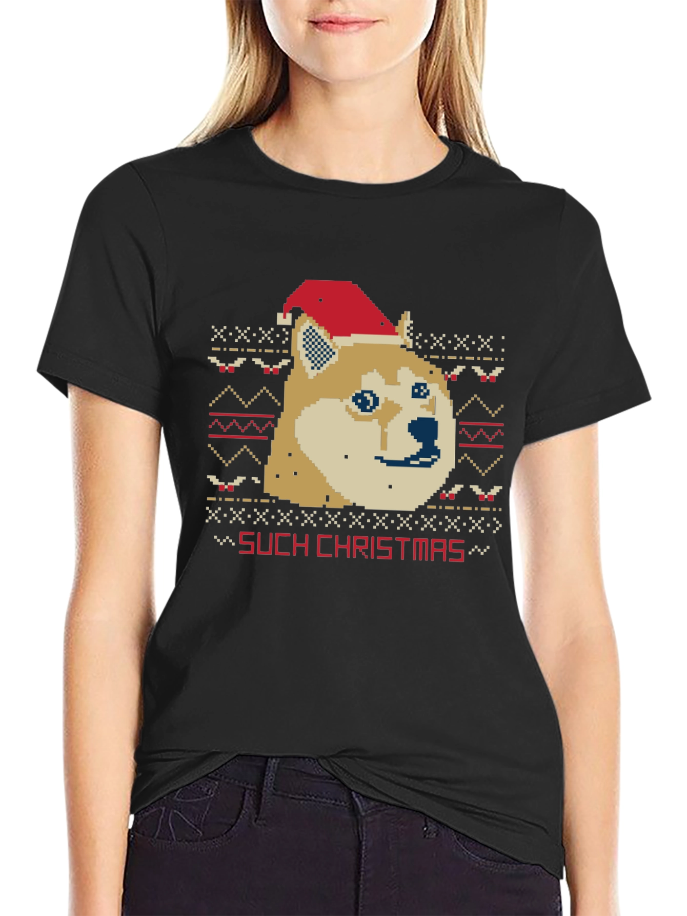 Such Christmas Doge Ugly Christmas Sweater T-Shirt