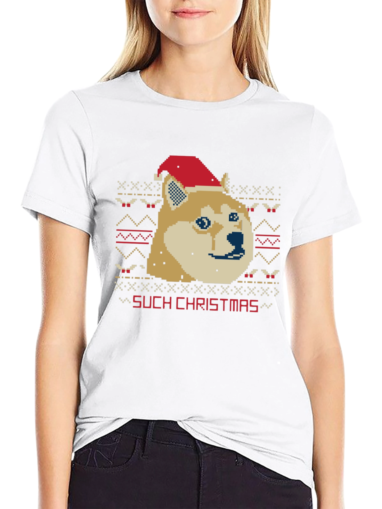 Such Christmas Doge Ugly Christmas Sweater T-Shirt