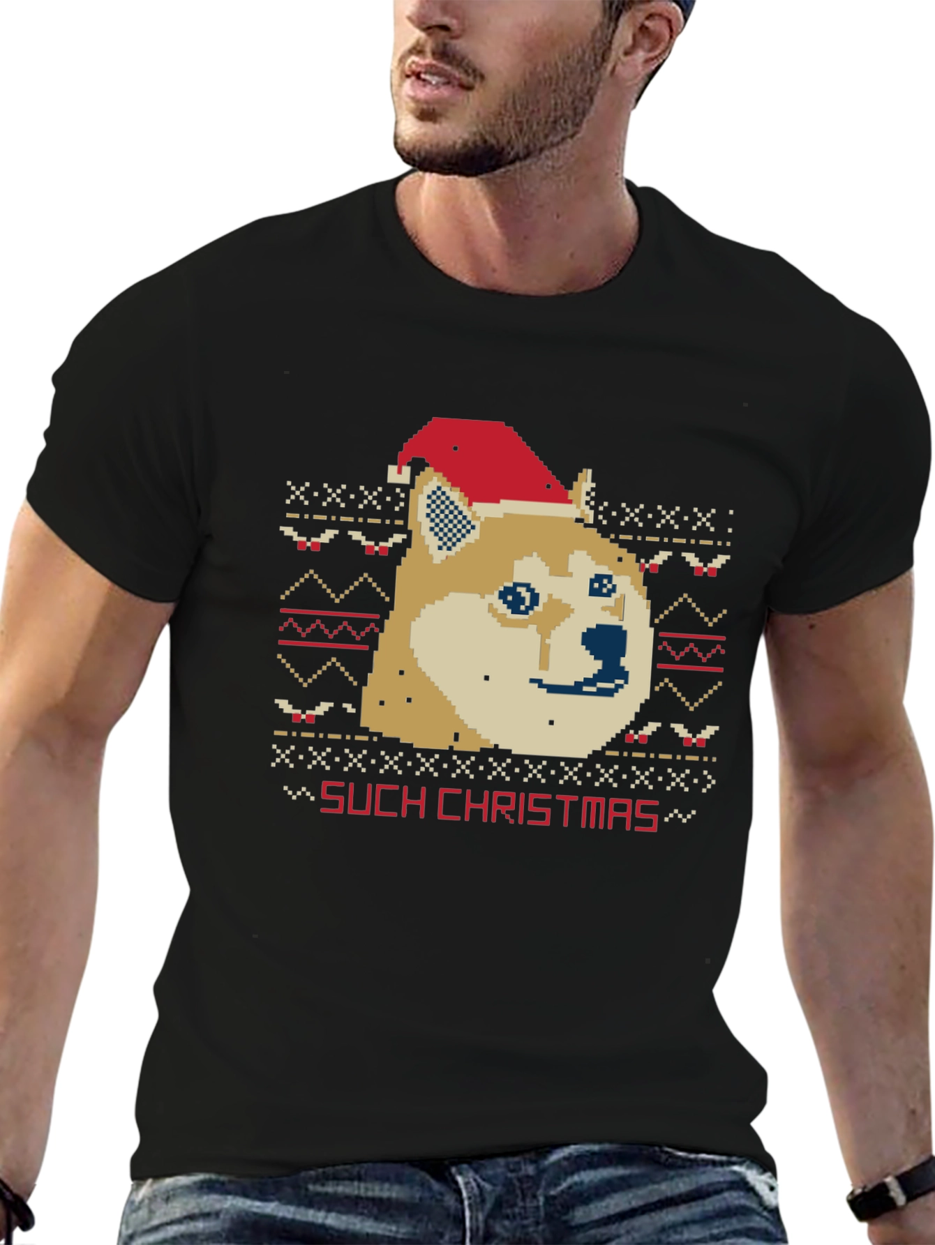 Such Christmas Doge Ugly Christmas Sweater T-Shirt