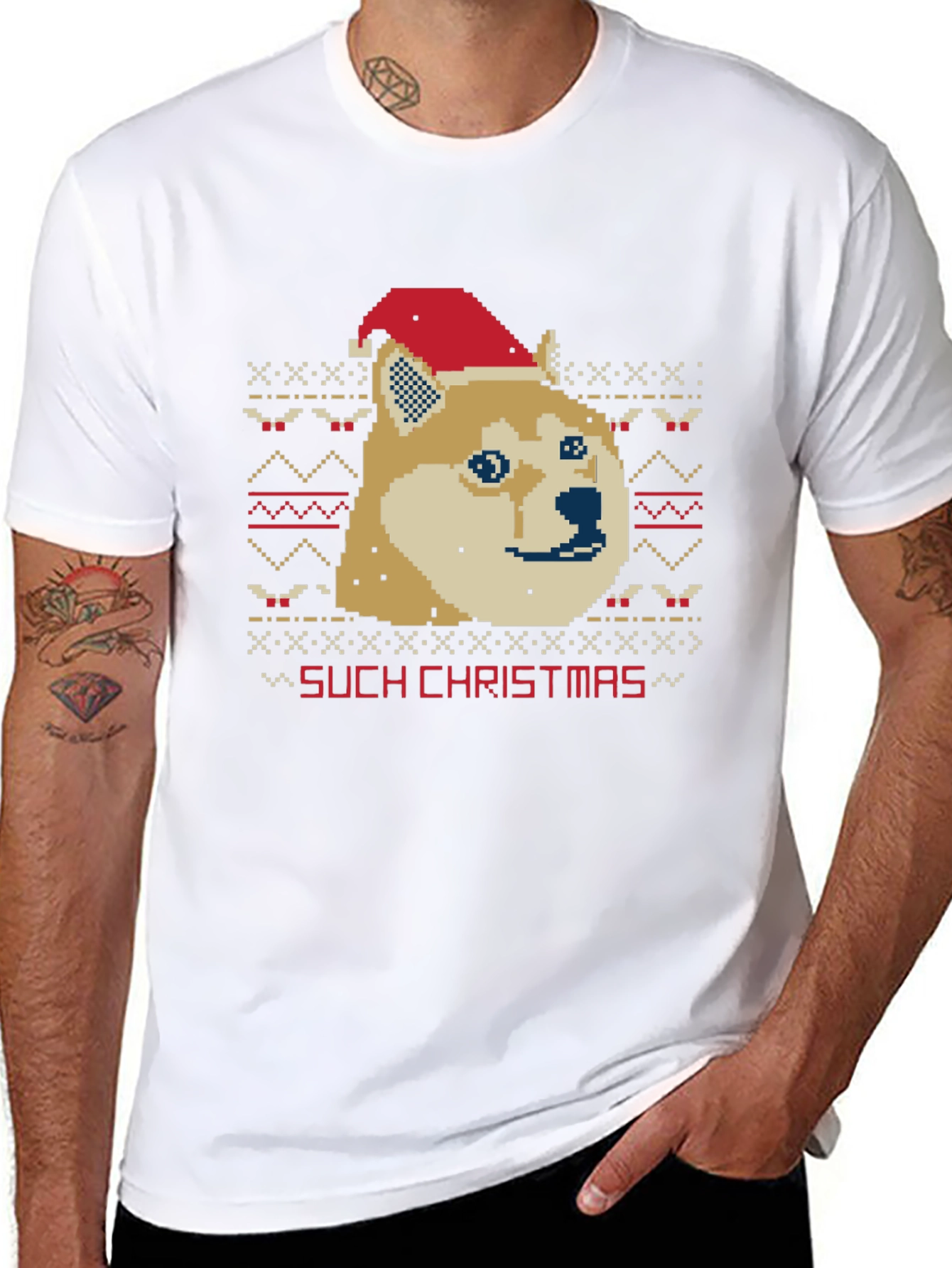 Such Christmas Doge Ugly Christmas Sweater T-Shirt