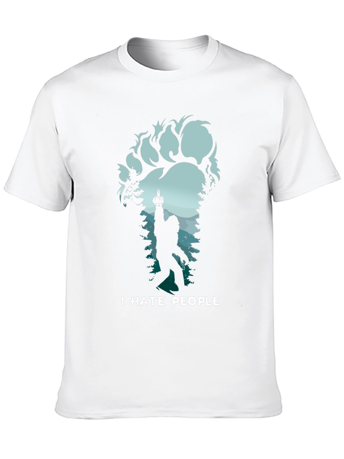 I Hate People Bigfoot T-Shirt