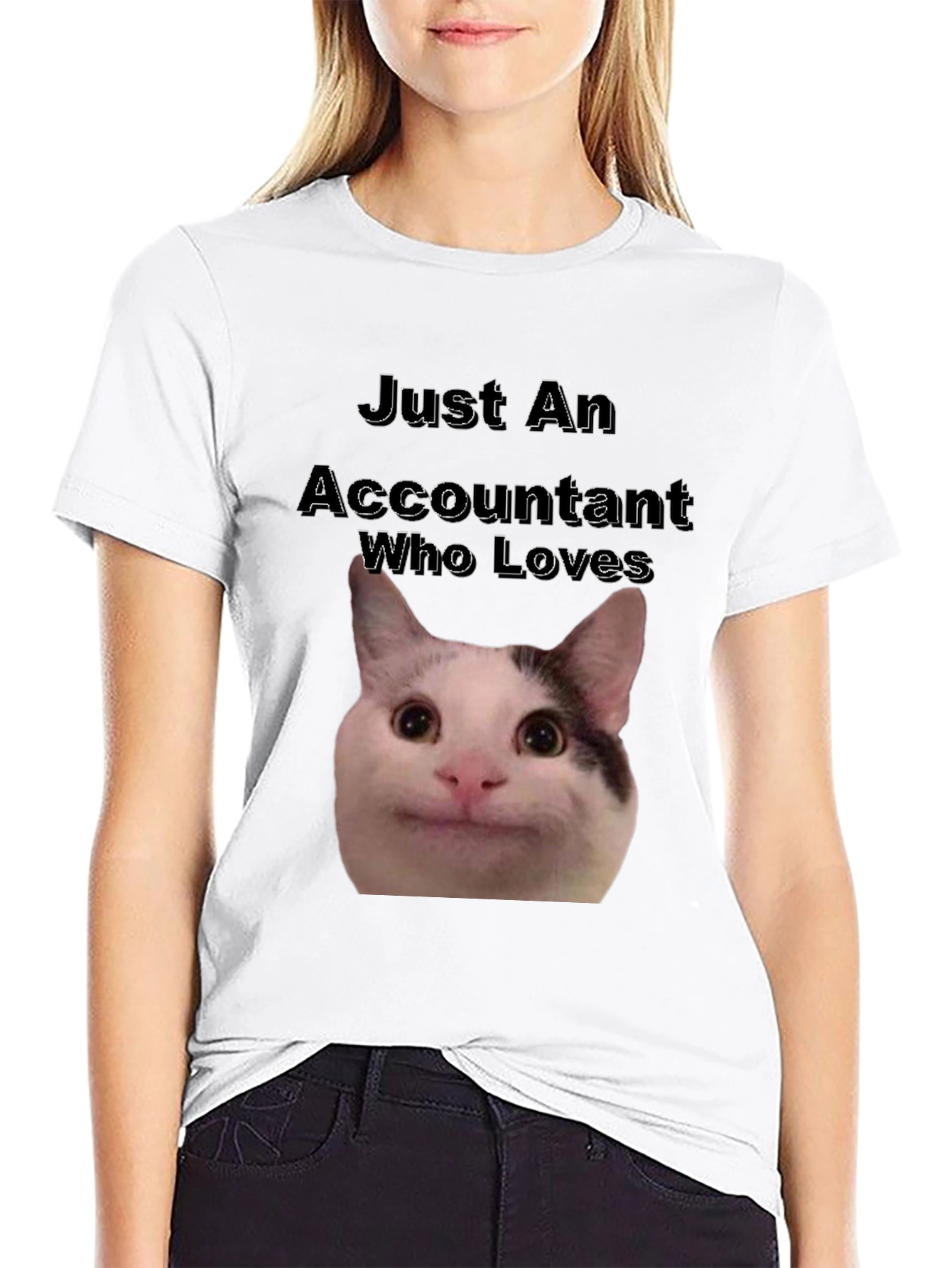 Accountant Cat T-Shirt - Funny Cat Lover Tee