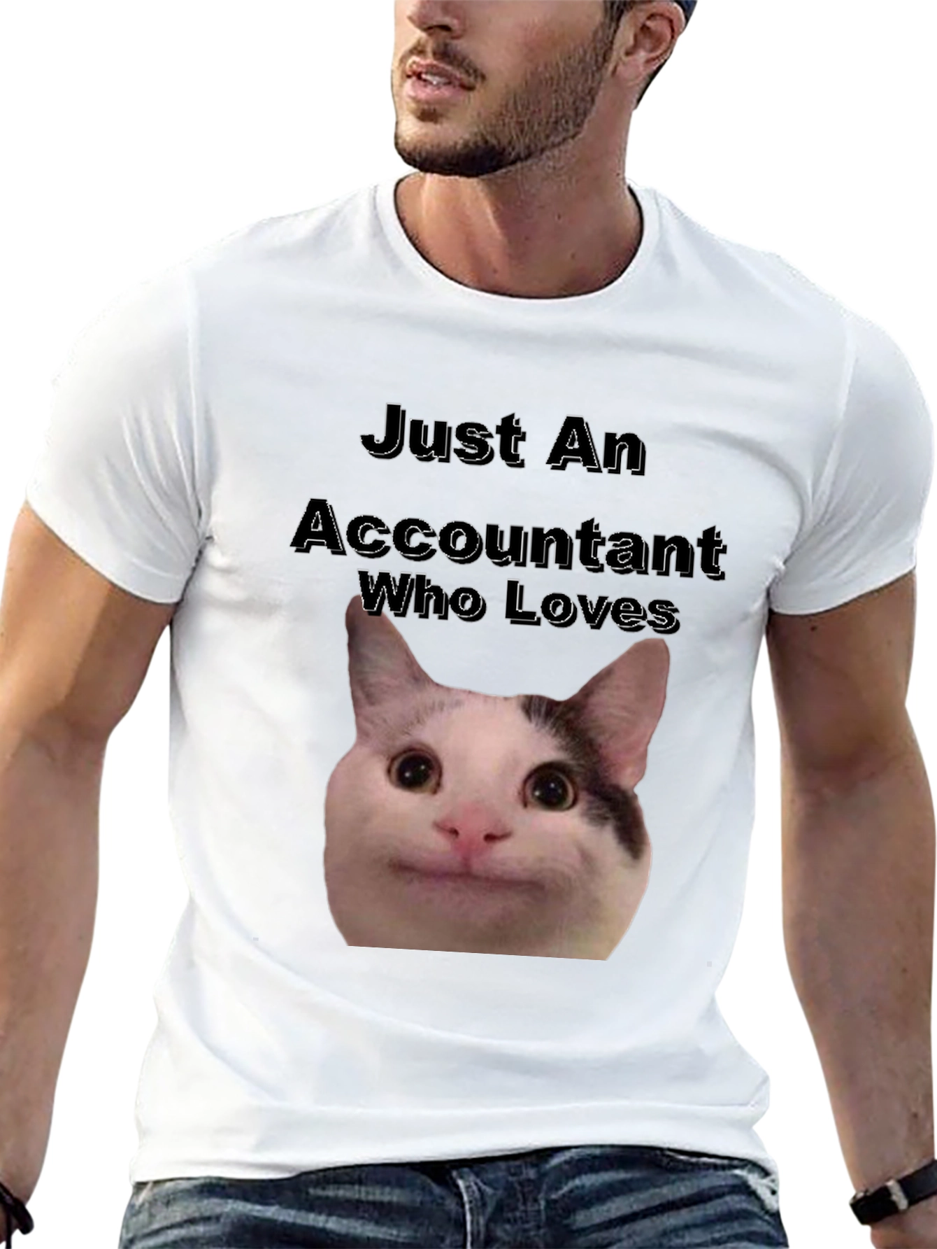 Accountant Cat T-Shirt - Funny Cat Lover Tee