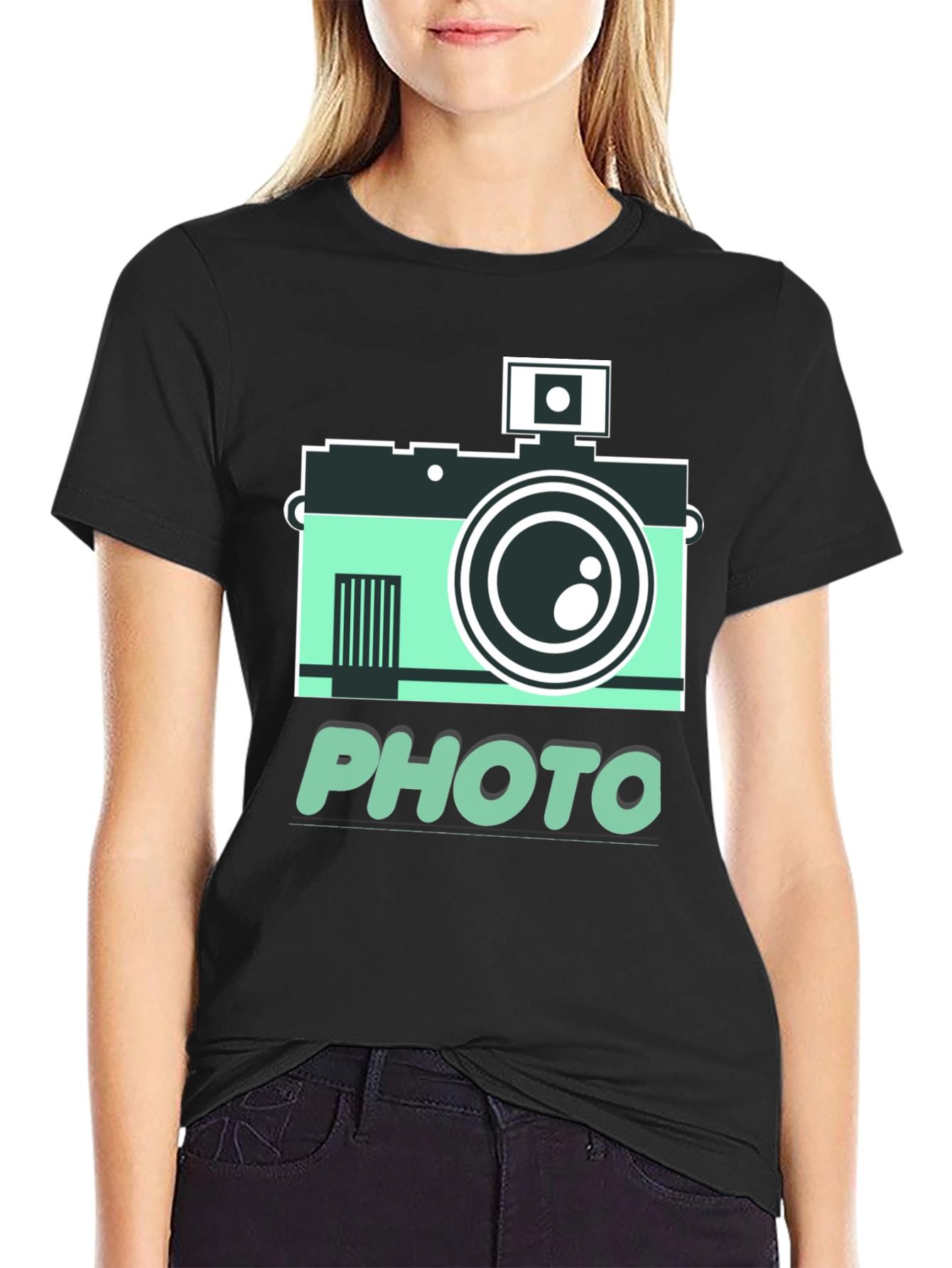 Retro Camera Photo Graphic T-Shirt