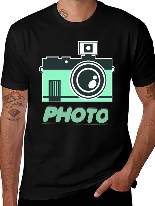 Retro Camera Photo Graphic T-Shirt