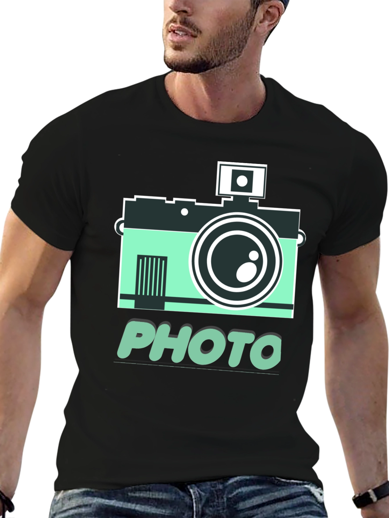 Retro Camera Photo Graphic T-Shirt